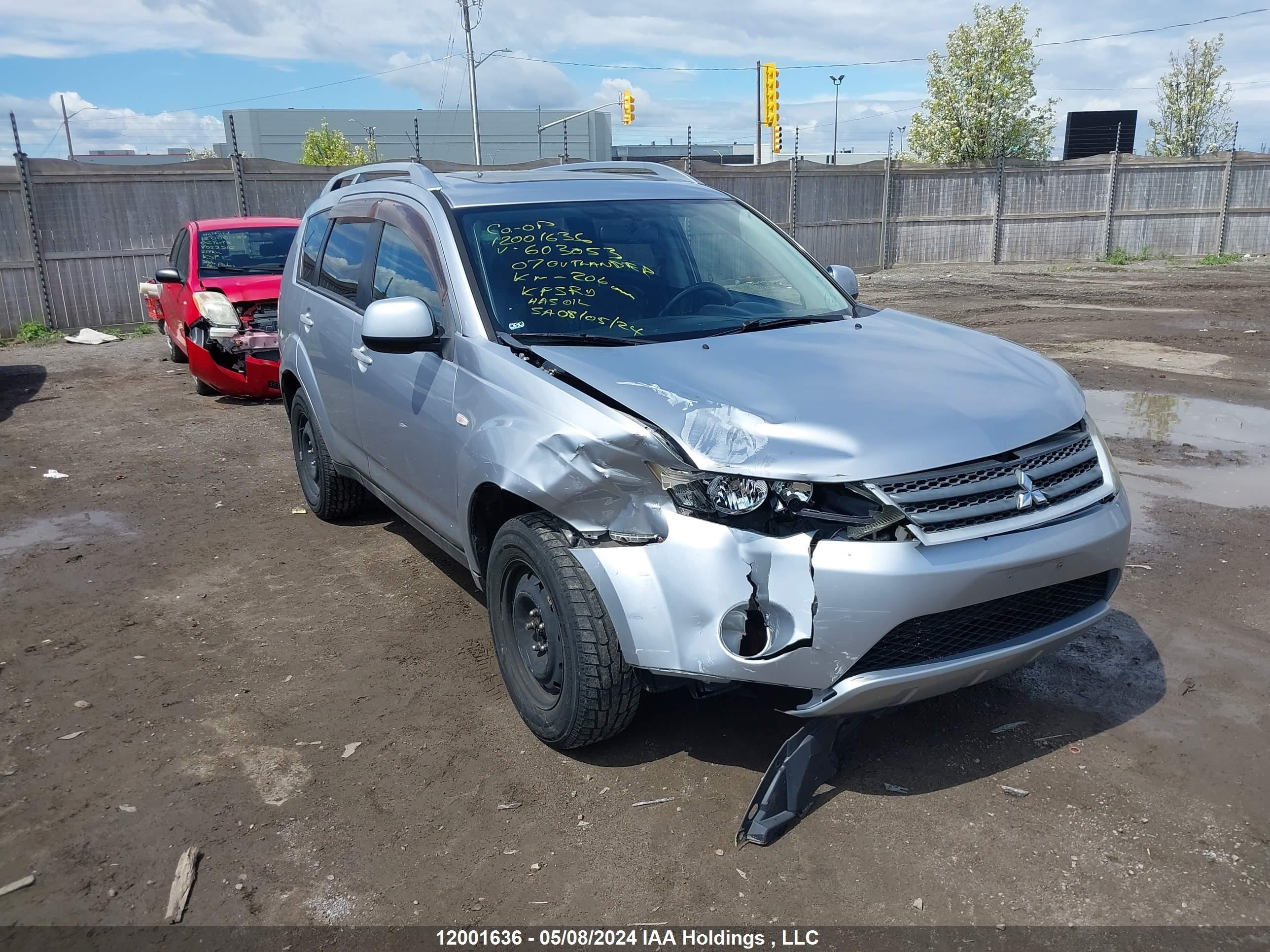 mitsubishi outlander 2007 ja4mt41x57z603053