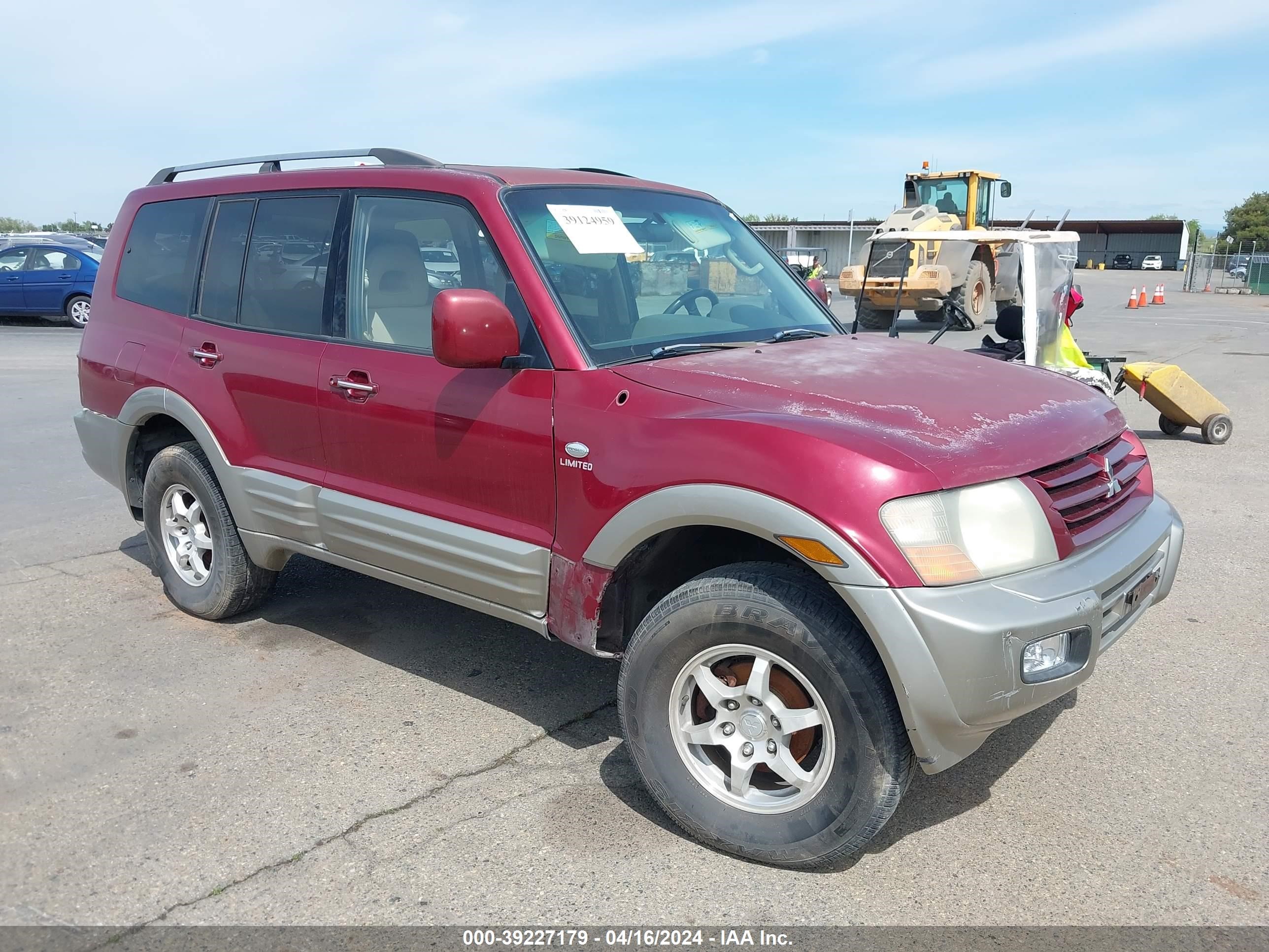 mitsubishi montero 2002 ja4mw51r42j011326