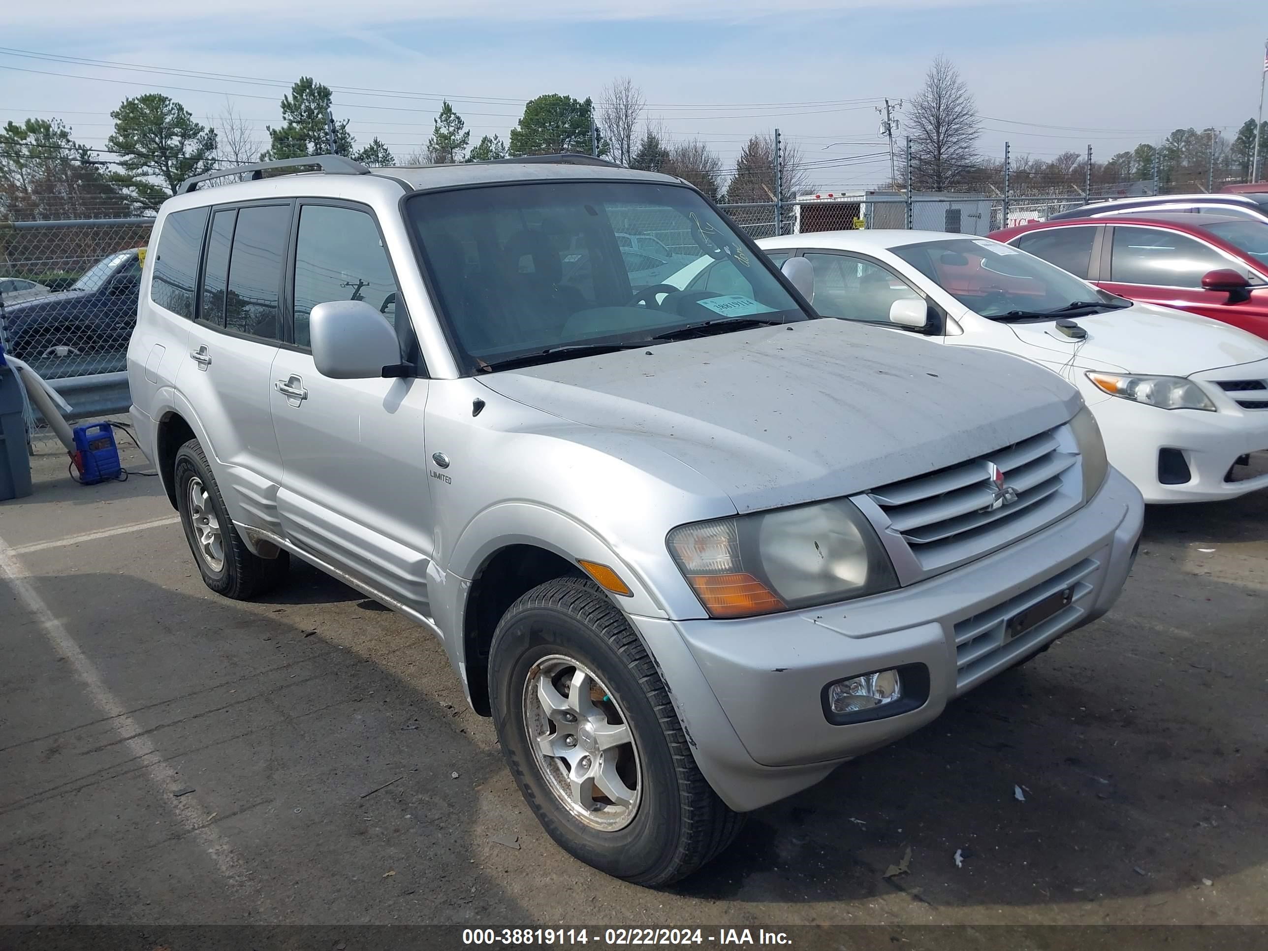 mitsubishi montero 2002 ja4mw51rx2j009600