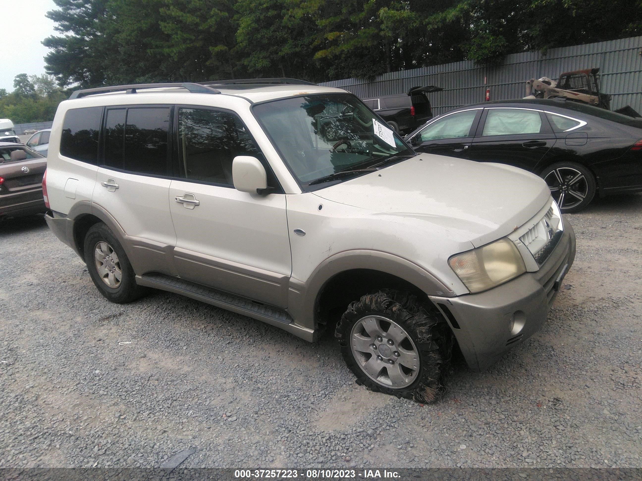 mitsubishi montero 2004 ja4mw51s24j006695