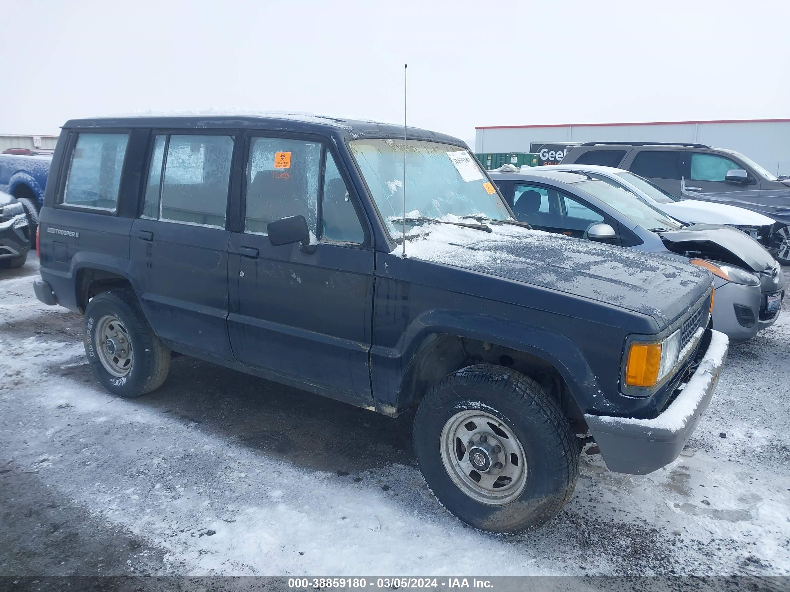 isuzu trooper 1991 jacch58e4m7908904