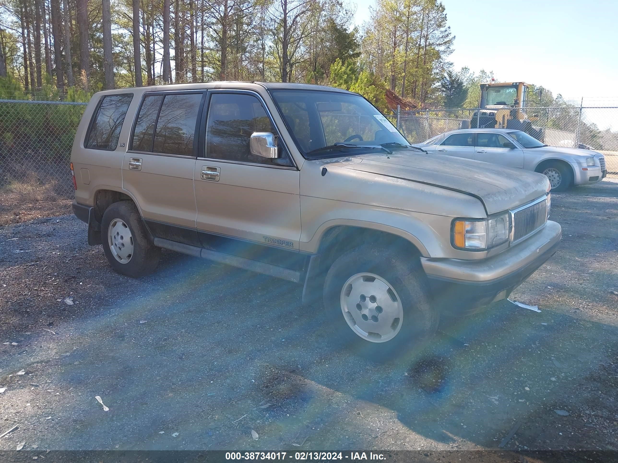 isuzu trooper 1992 jacdh58w1n7911595