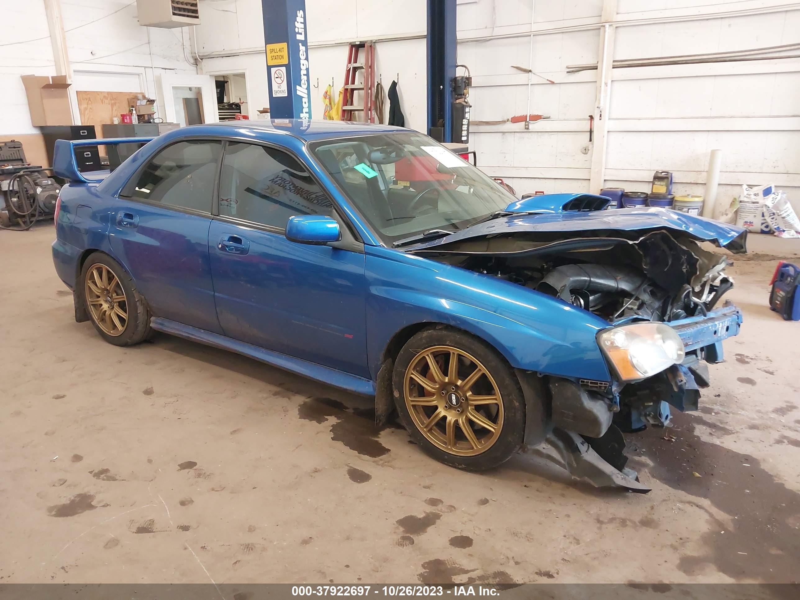 subaru impreza 2004 jf1gd706x4l522337