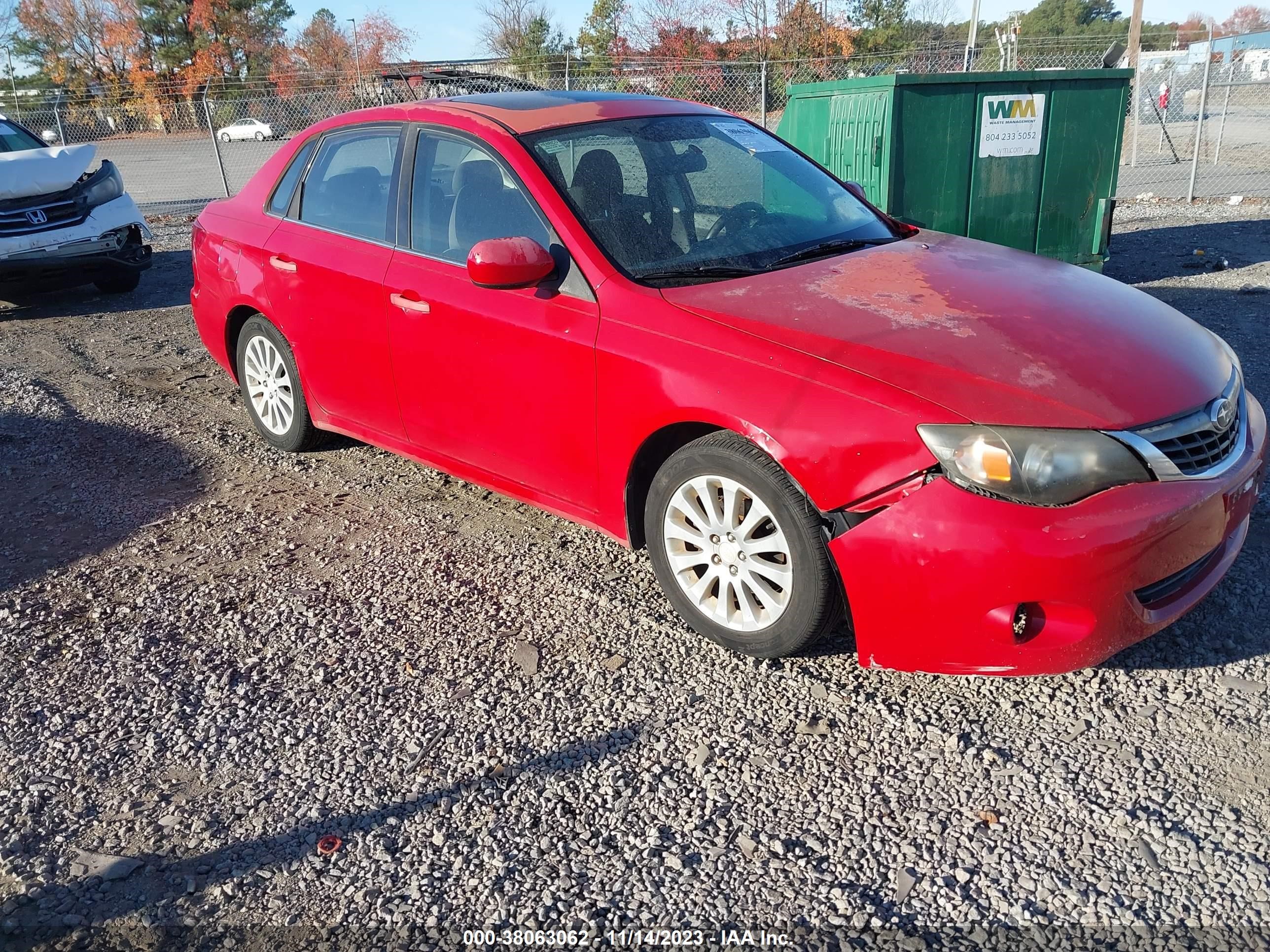 subaru impreza 2009 jf1ge606x9h506494