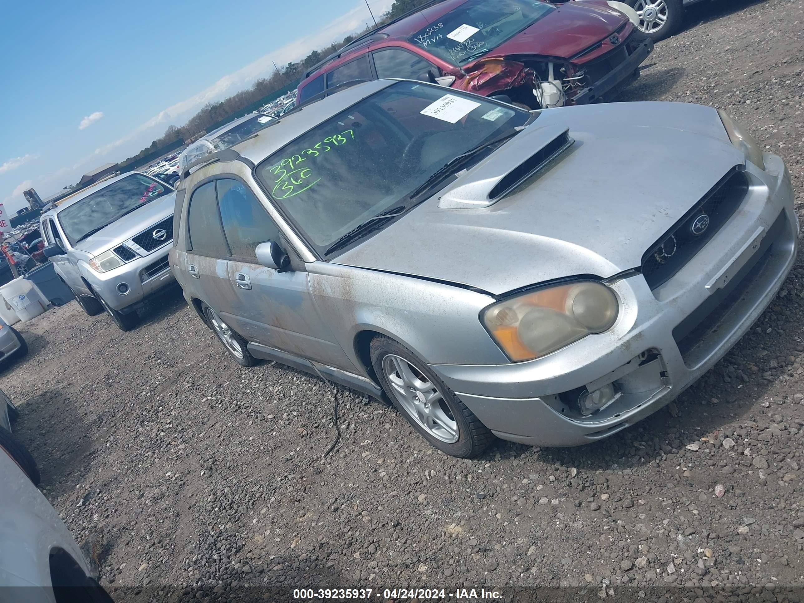 subaru impreza 2004 jf1gg29654g814984