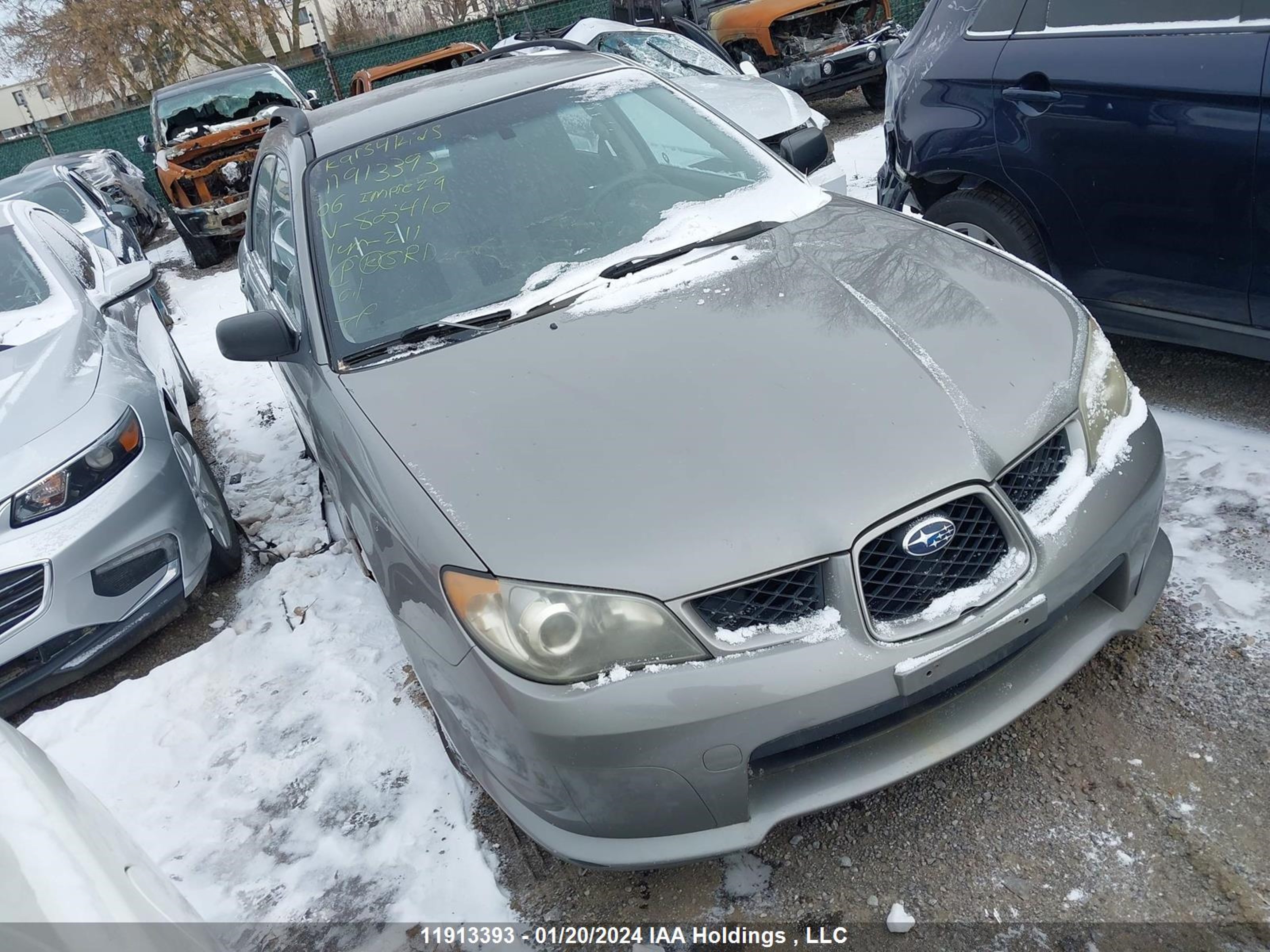 subaru impreza 2006 jf1gg67606h805410