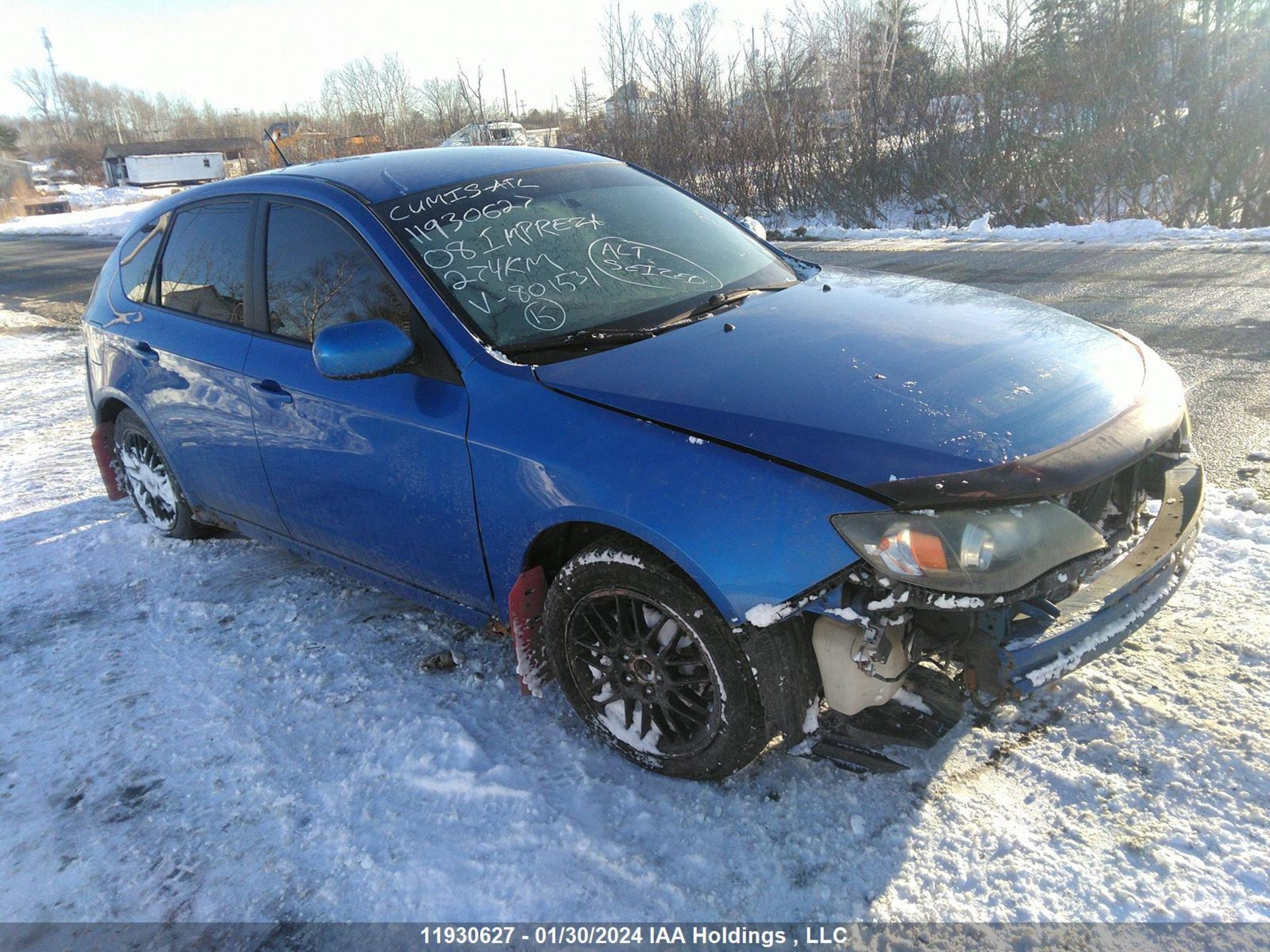 subaru impreza 2008 jf1gh62678g801531