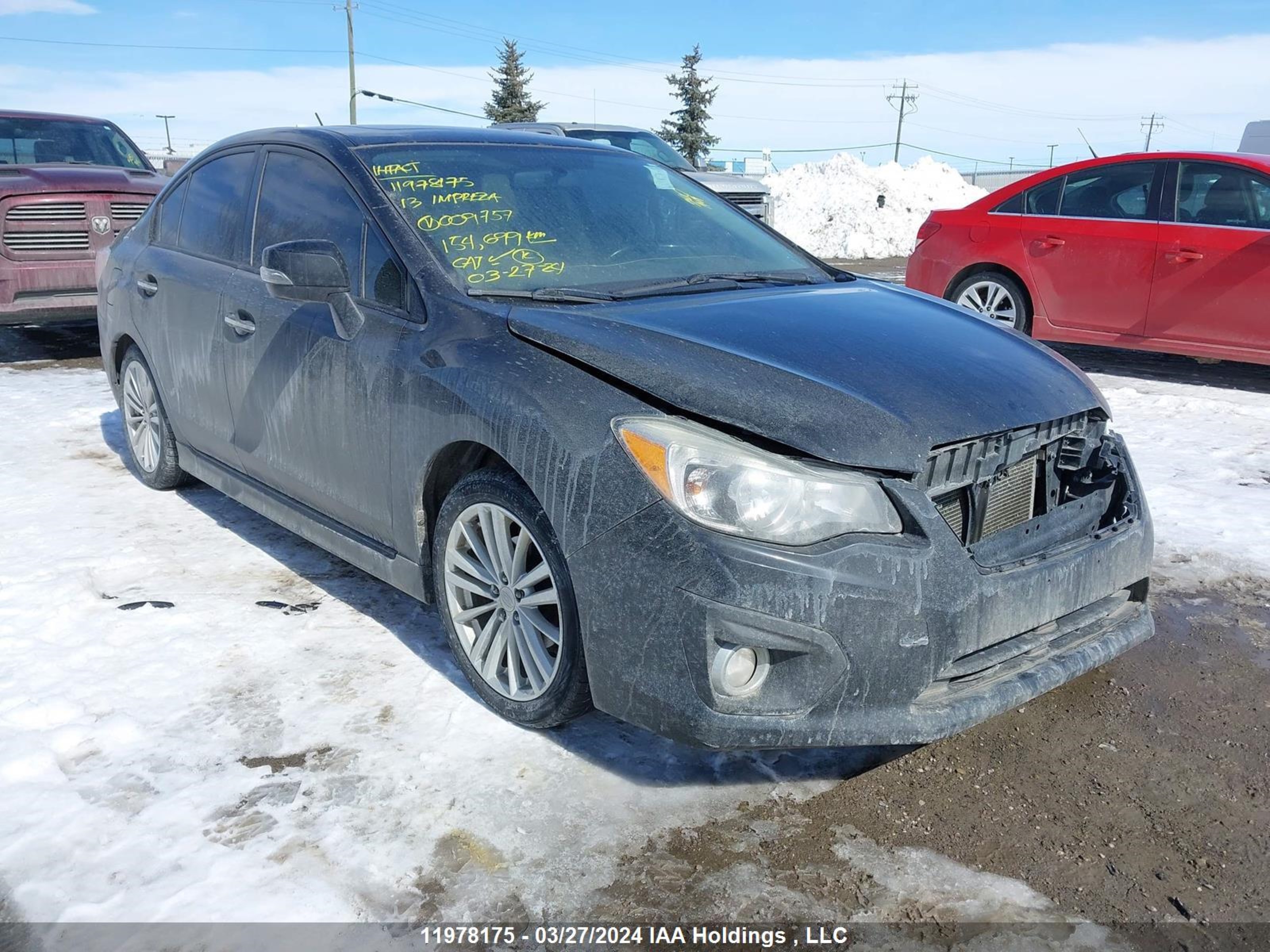 subaru impreza 2013 jf1gjak61dh009757