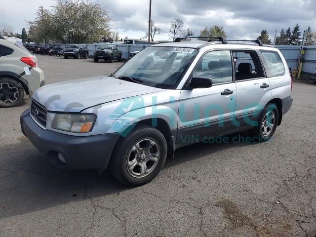 subaru forester 2005 jf1sg63605h701109