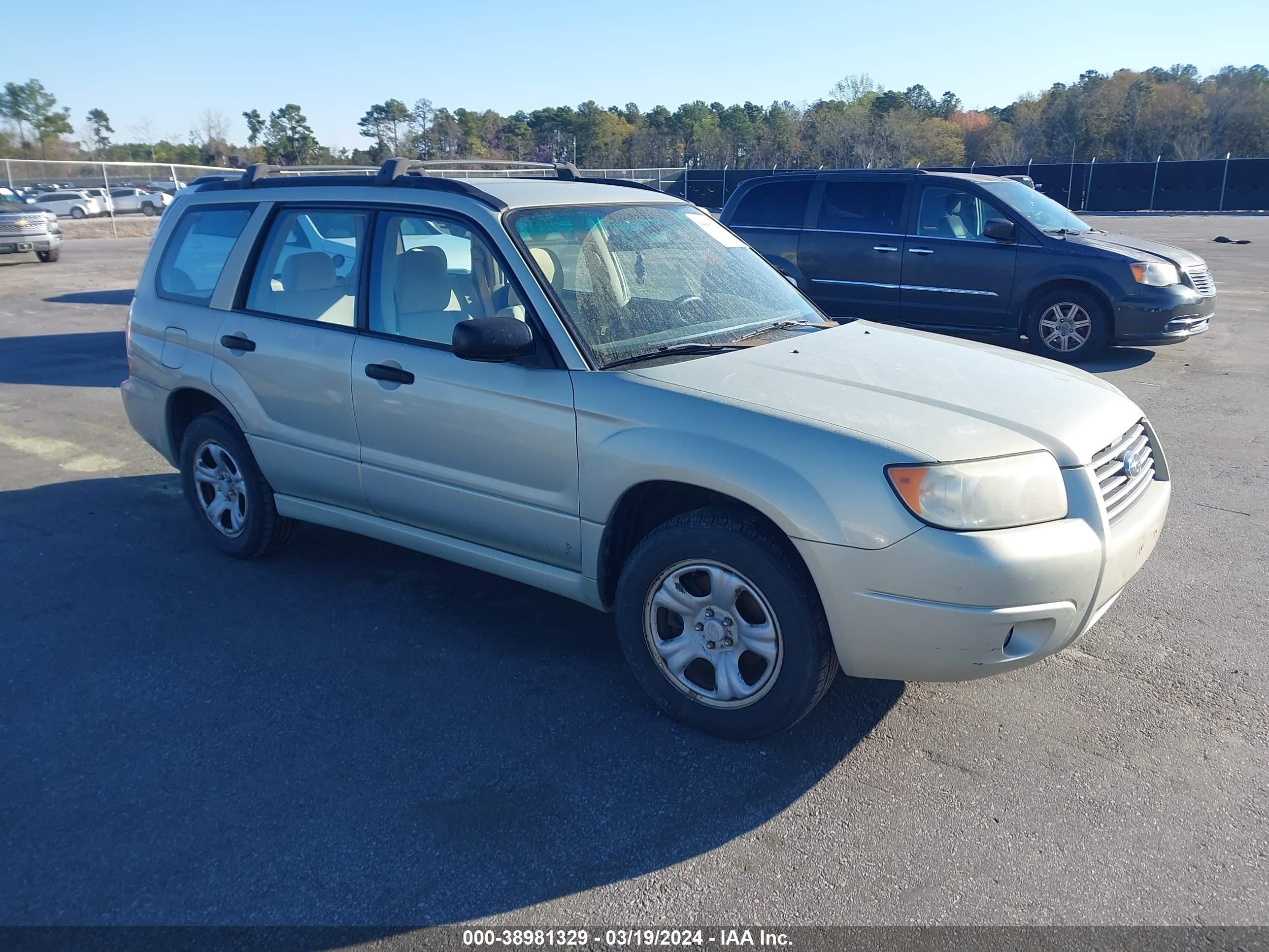 subaru forester 2007 jf1sg63607h716938