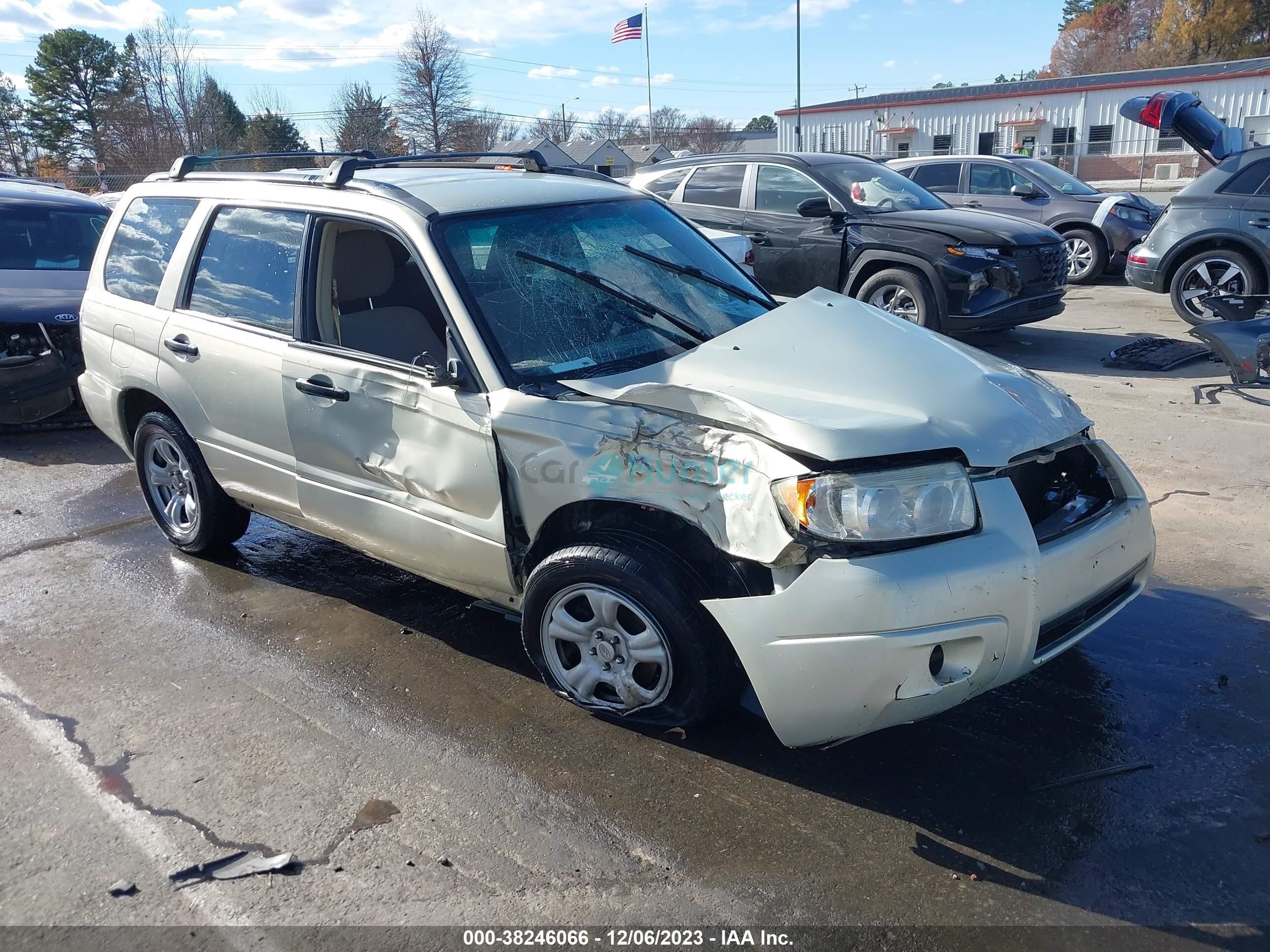 subaru forester 2007 jf1sg63637h738271