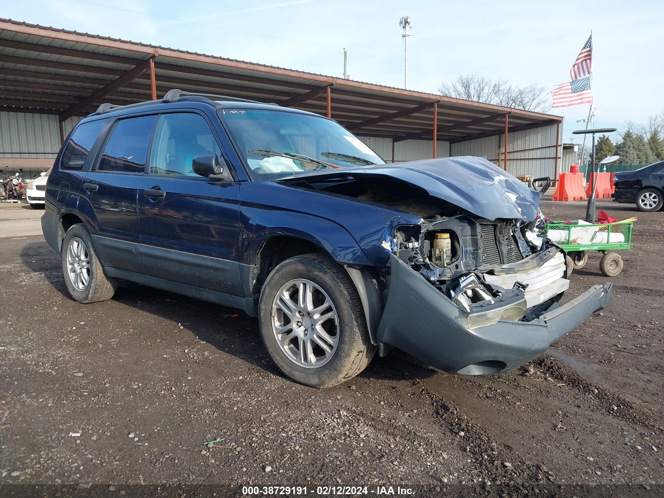 subaru forester 2005 jf1sg63645h725395