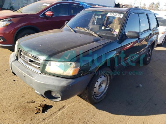 subaru forester 2003 jf1sg63653h726844