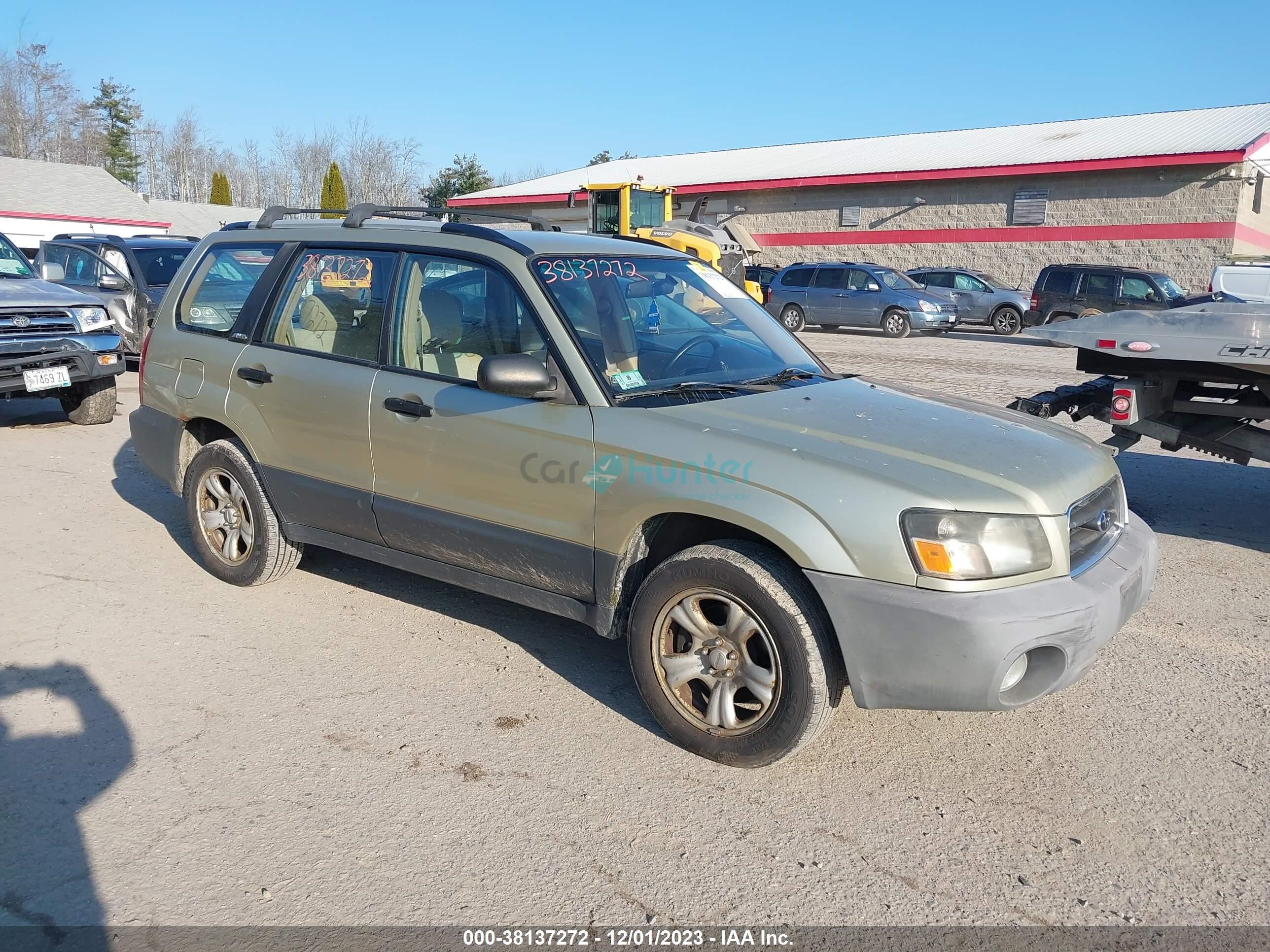 subaru forester 2003 jf1sg63663h767757