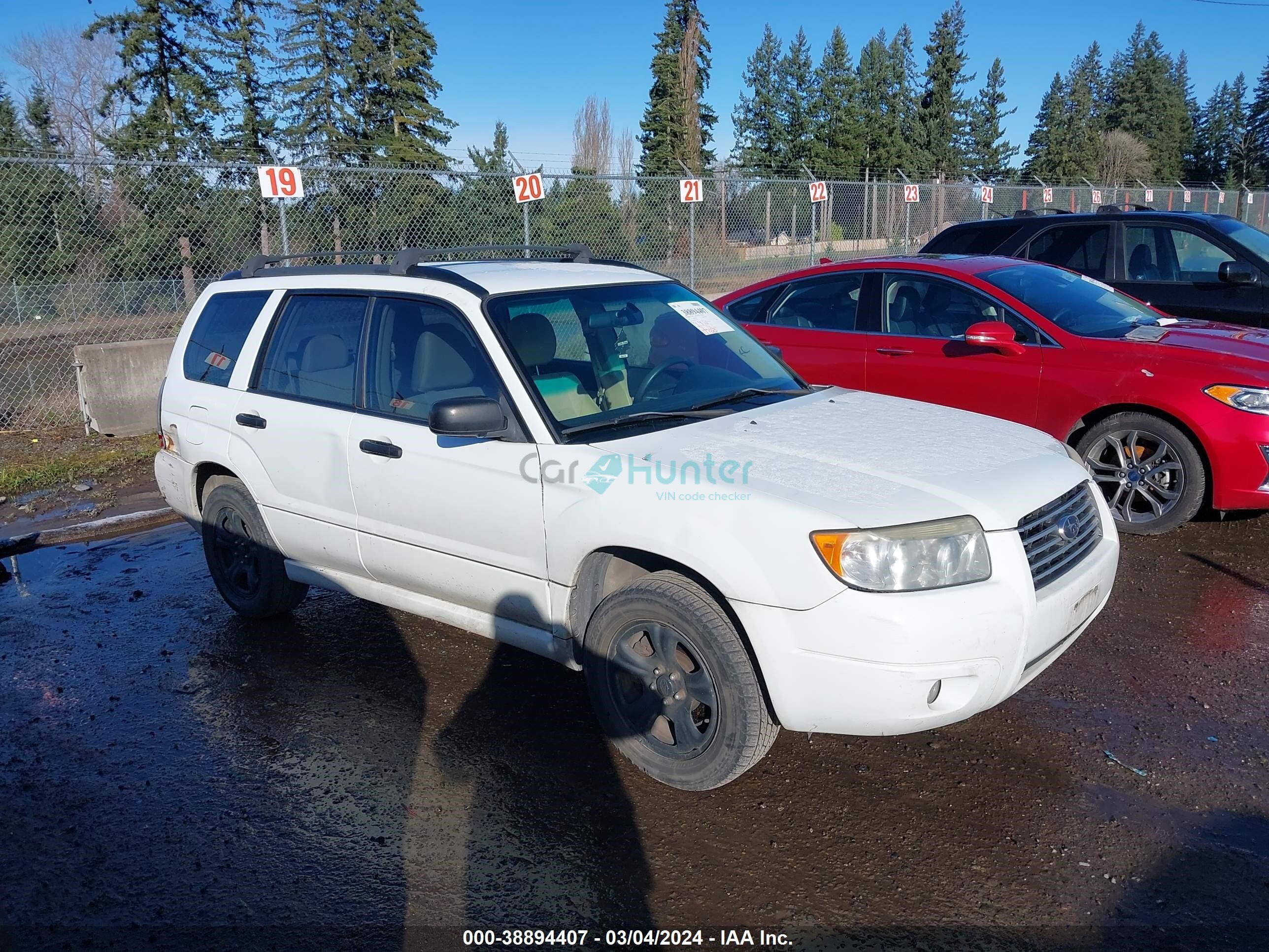 subaru forester 2007 jf1sg63667h741911