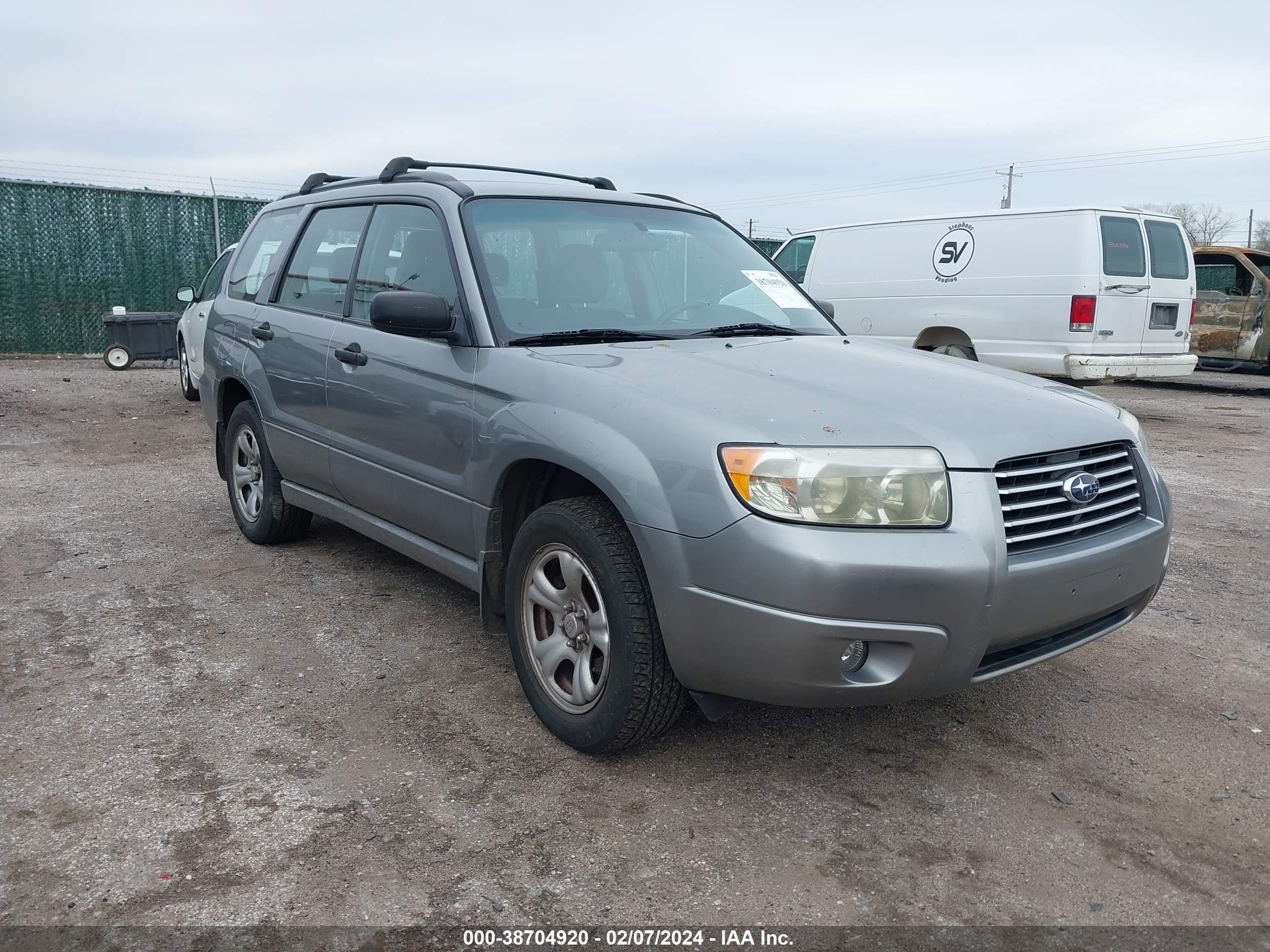 subaru forester 2007 jf1sg63687g743598