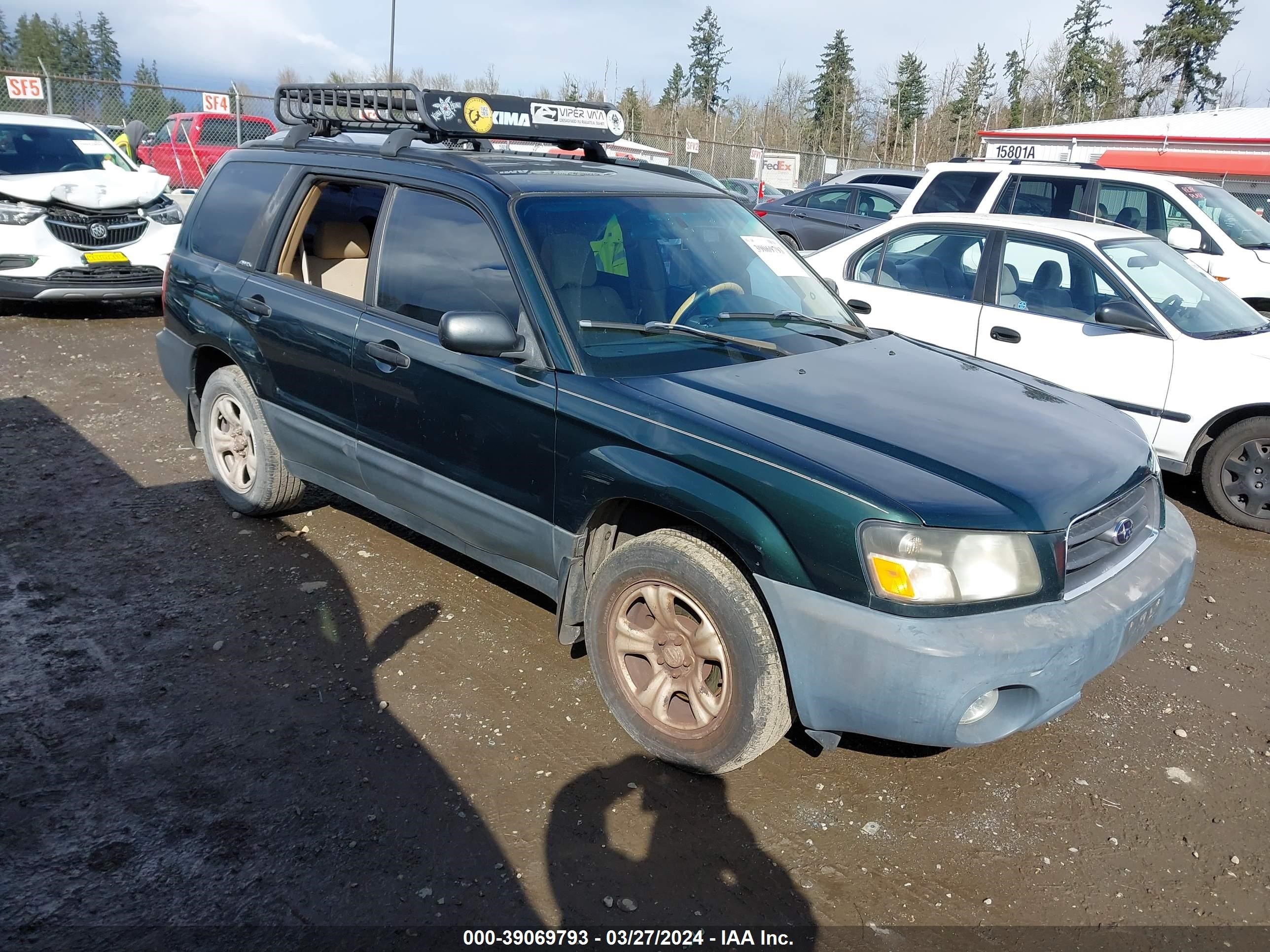 subaru forester 2003 jf1sg636x3h720893