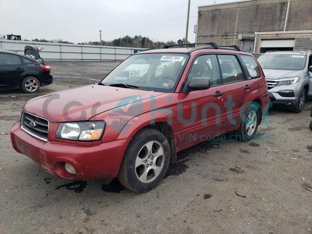 subaru forester 2004 jf1sg65604h733876