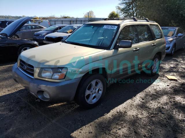 subaru forester 2003 jf1sg65613h714767
