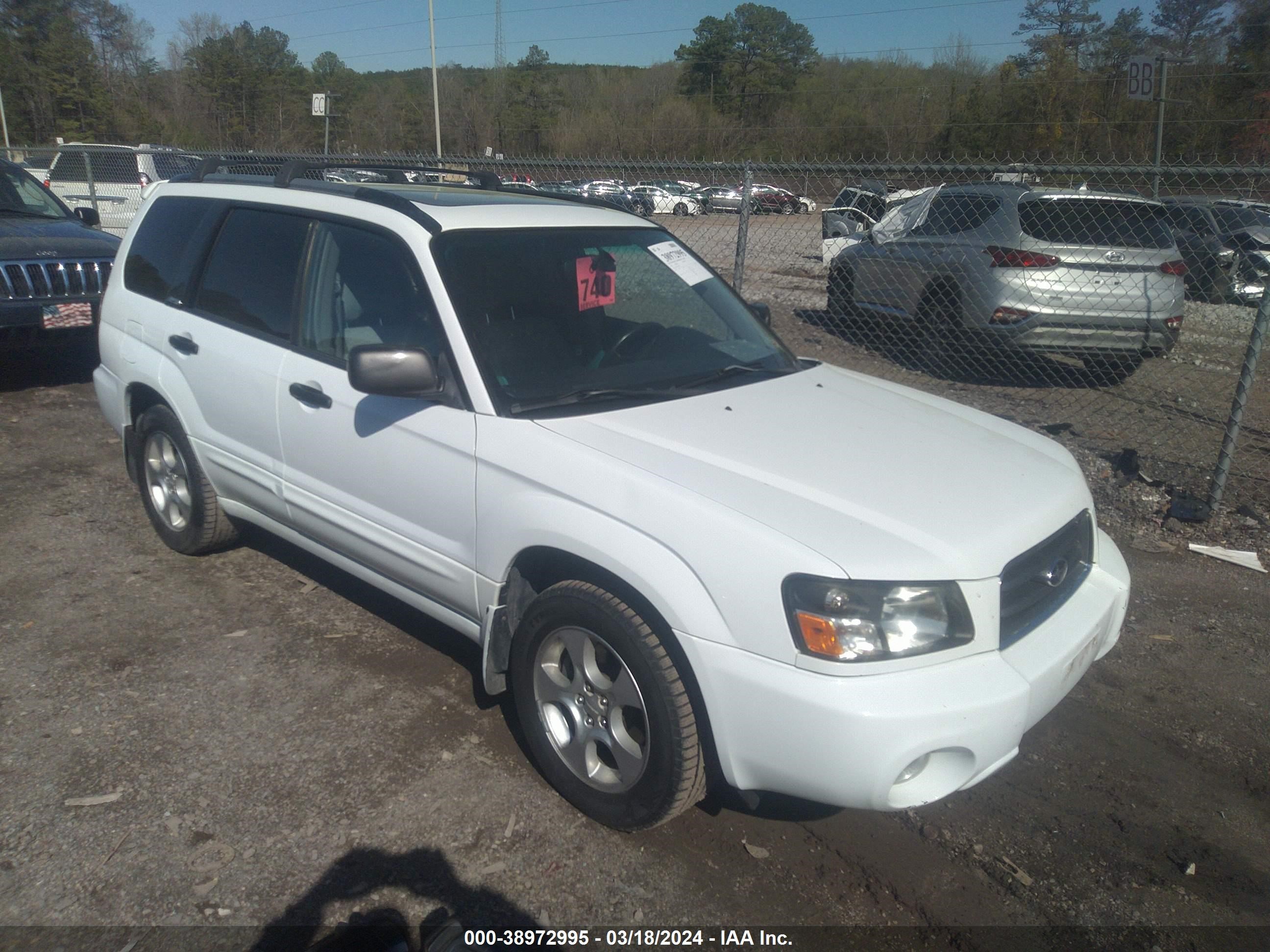 subaru forester 2004 jf1sg65634h744726