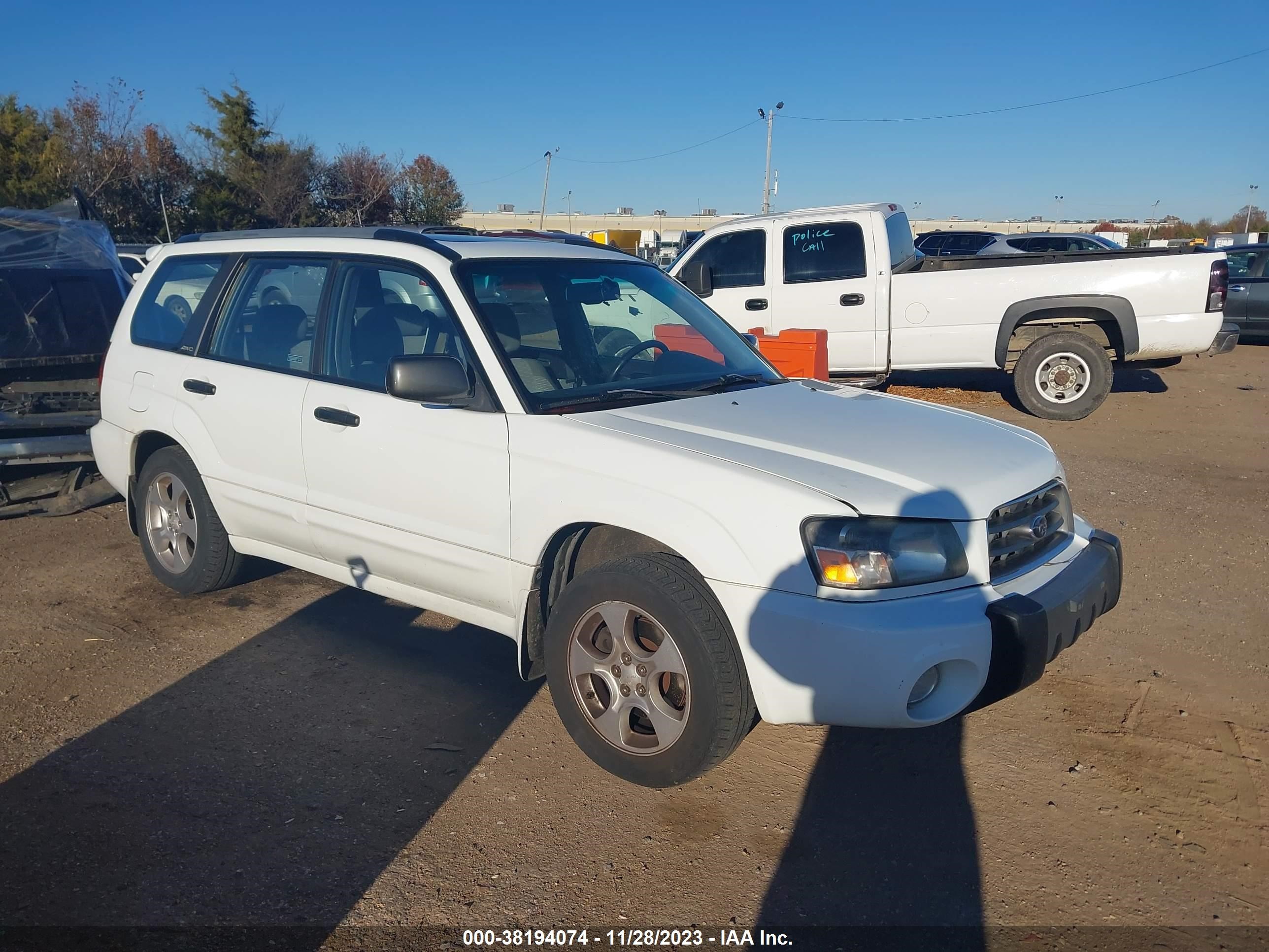 subaru forester 2003 jf1sg65643h707196