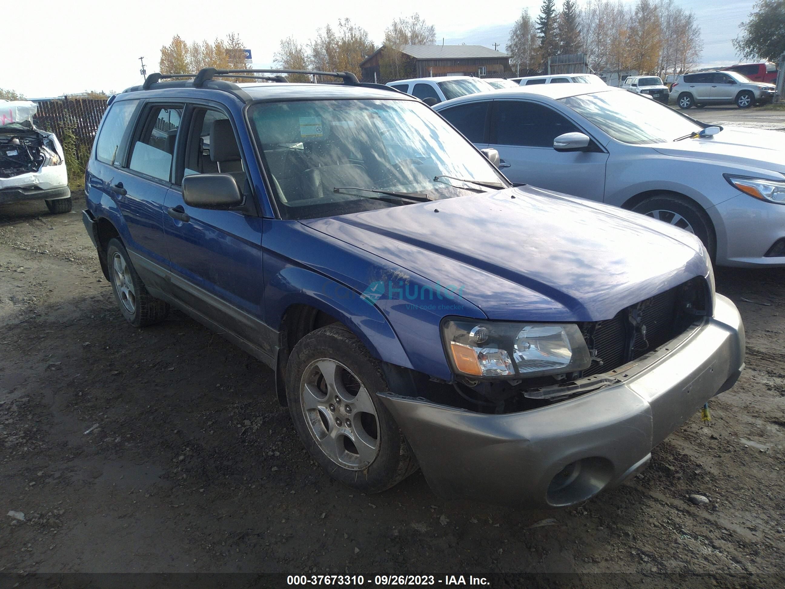 subaru forester 2004 jf1sg65644h734609