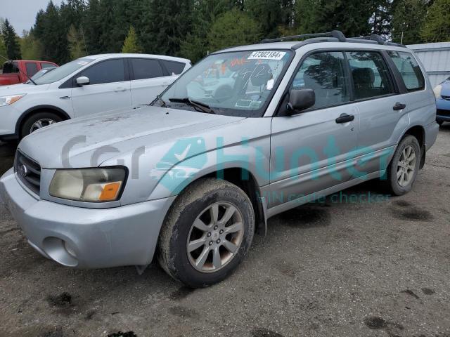 subaru forester 2005 jf1sg65655h732188