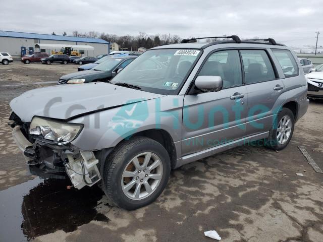 subaru forester 2008 jf1sg65658h721082