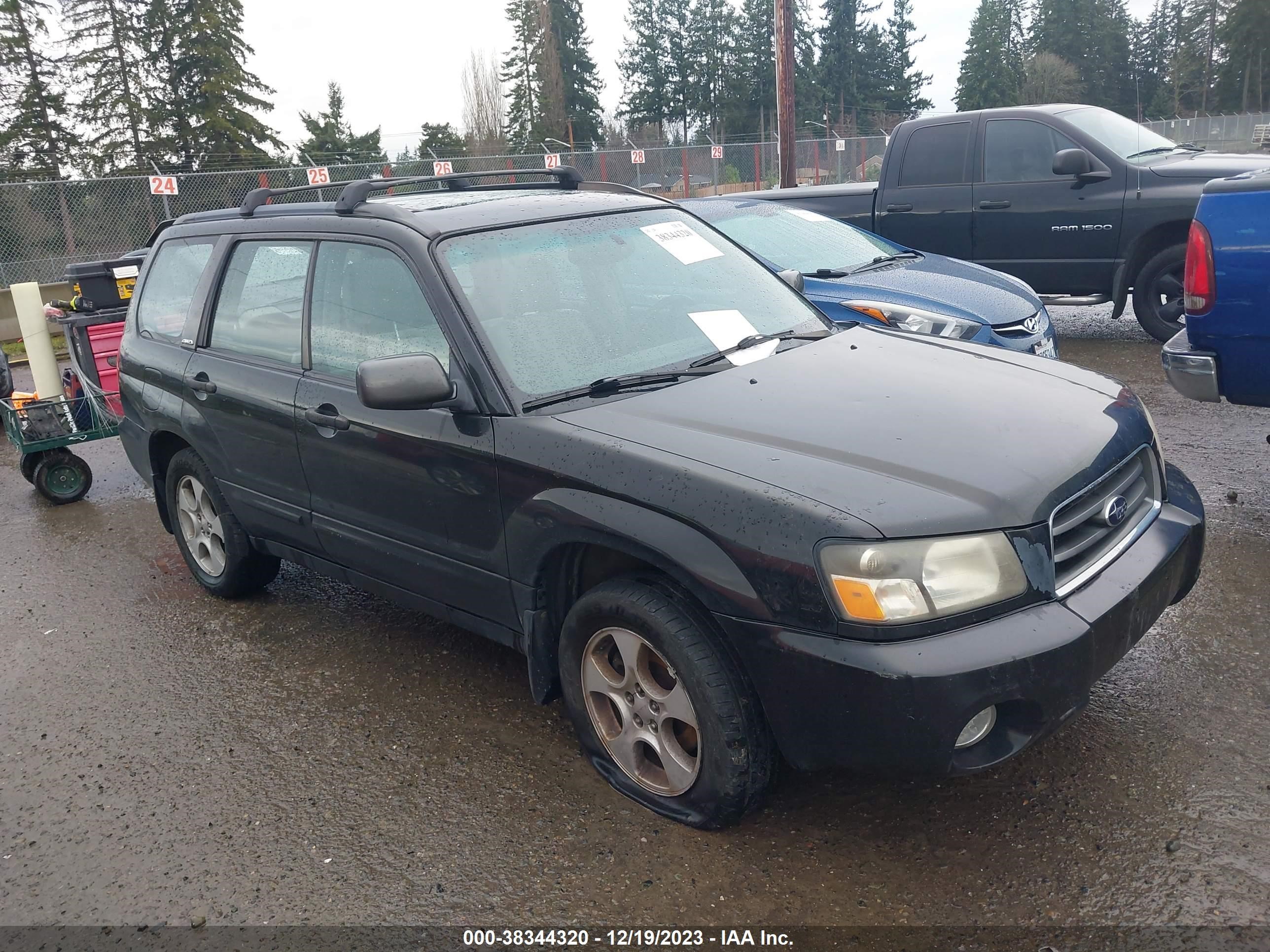 subaru forester 2003 jf1sg65663h758358