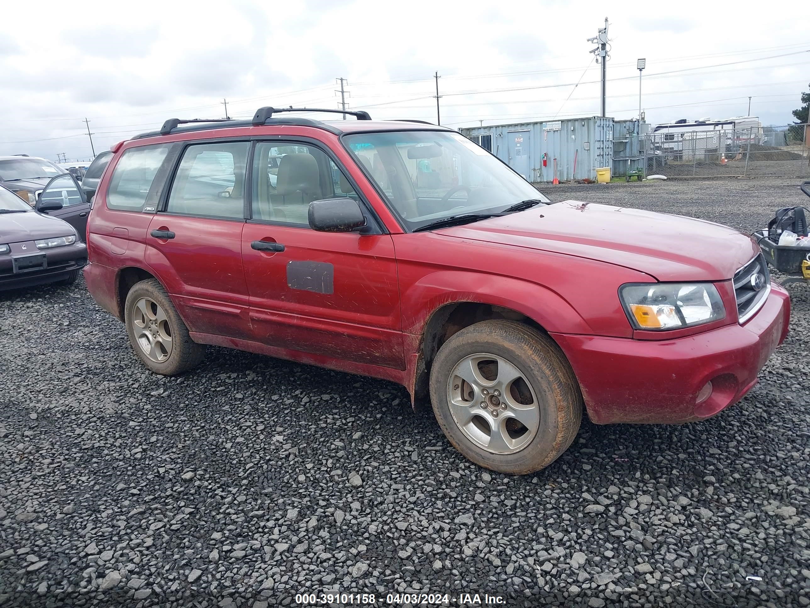 subaru forester 2004 jf1sg65674h724351