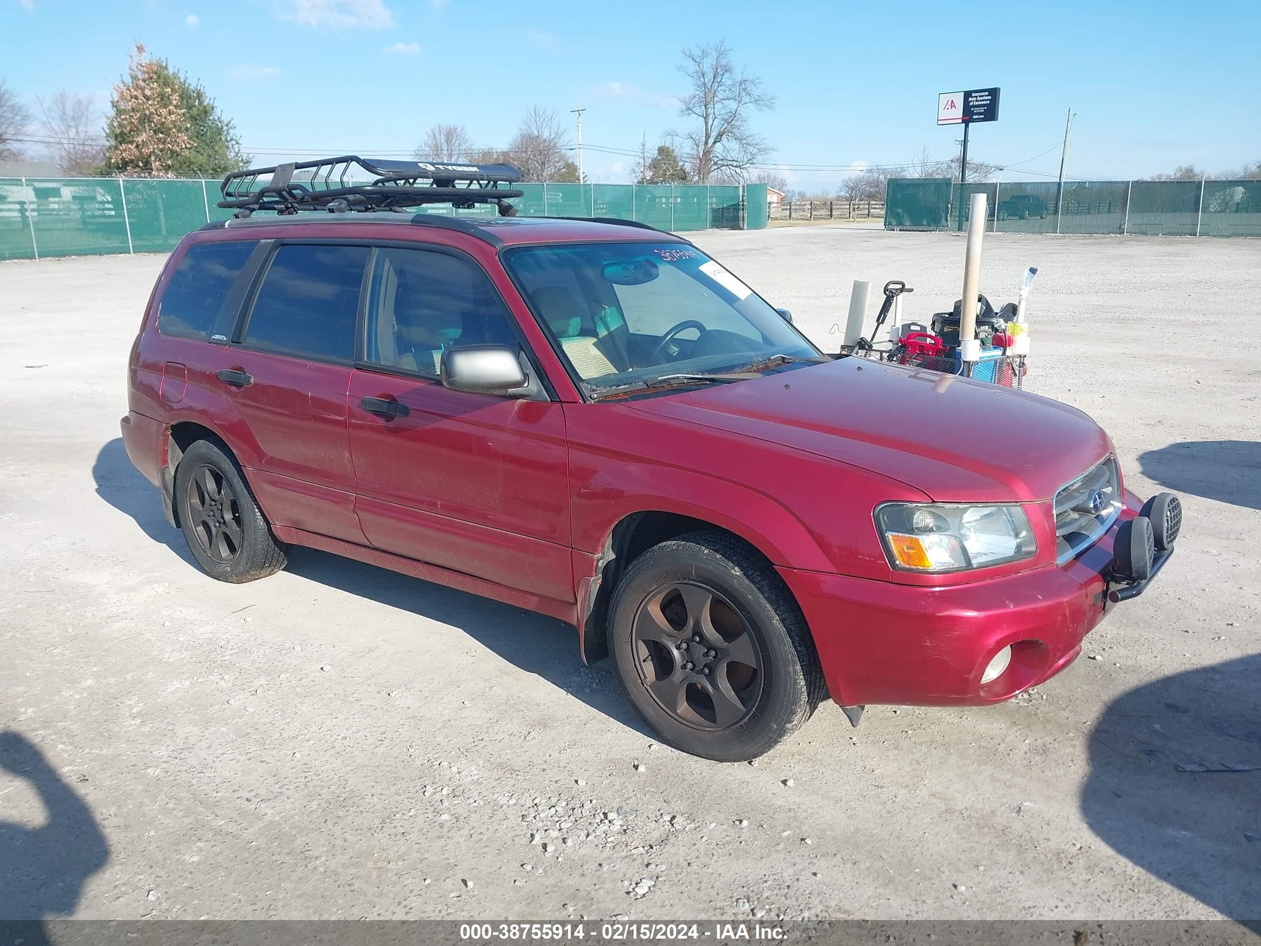 subaru forester 2003 jf1sg65693h704343