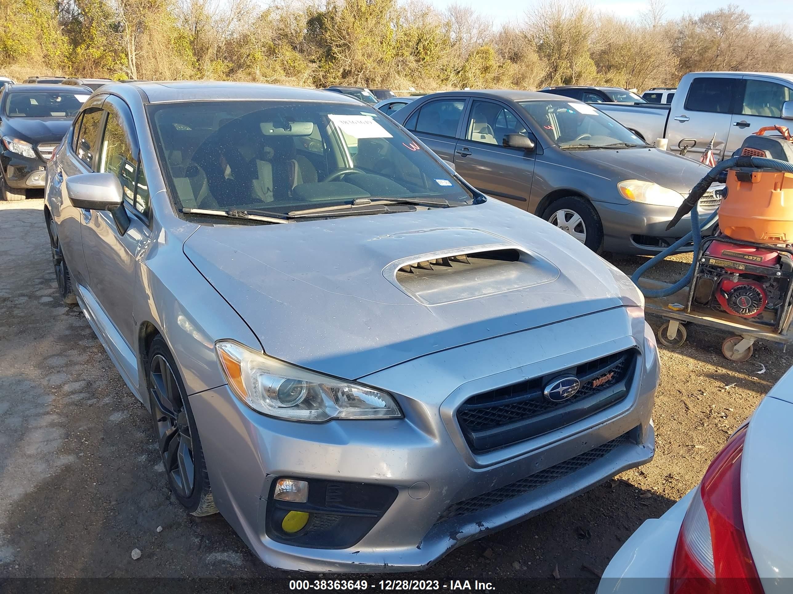 subaru wrx 2017 jf1va1e62h9832975