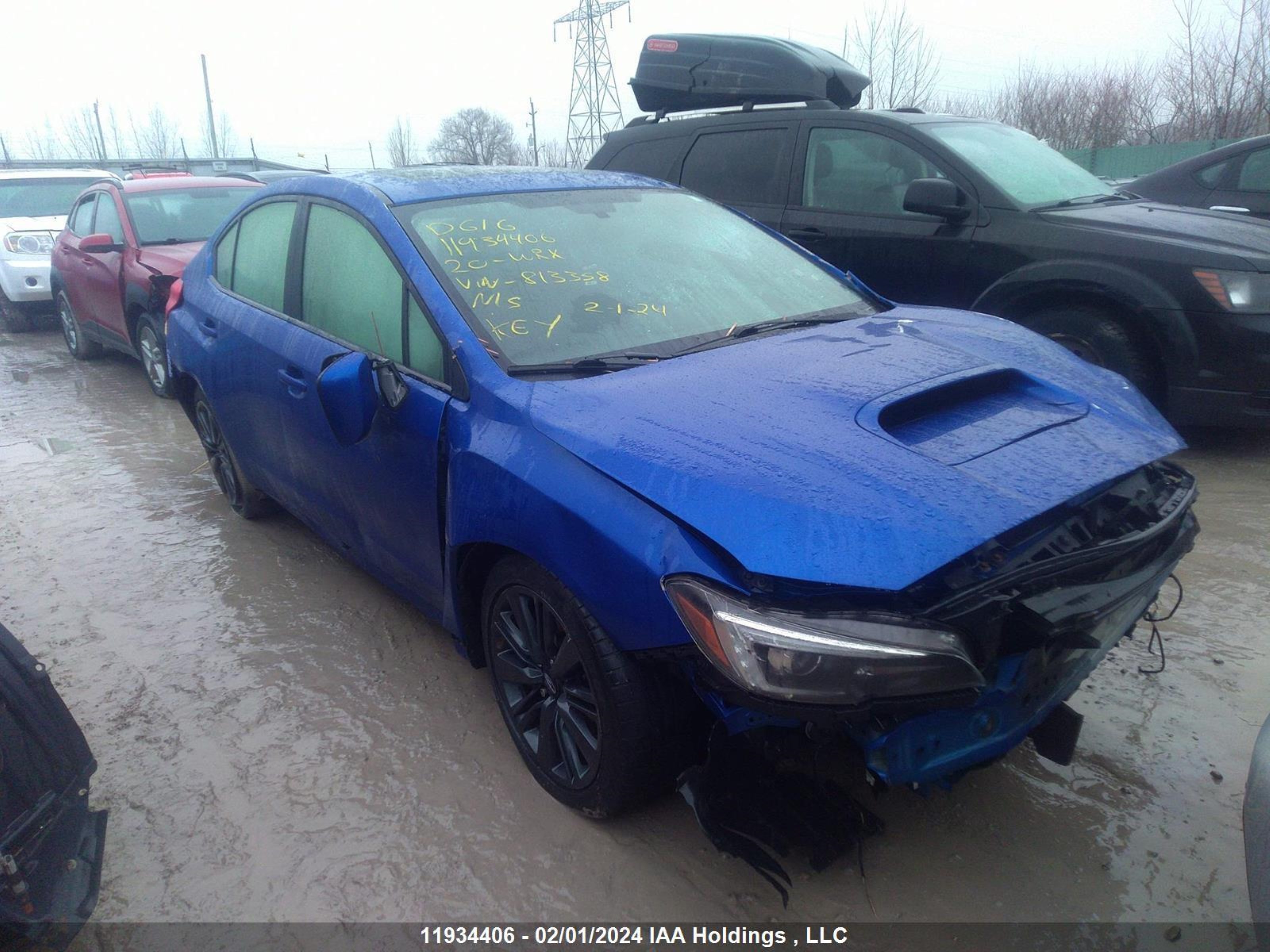 subaru wrx 2020 jf1va1g6xl8813358