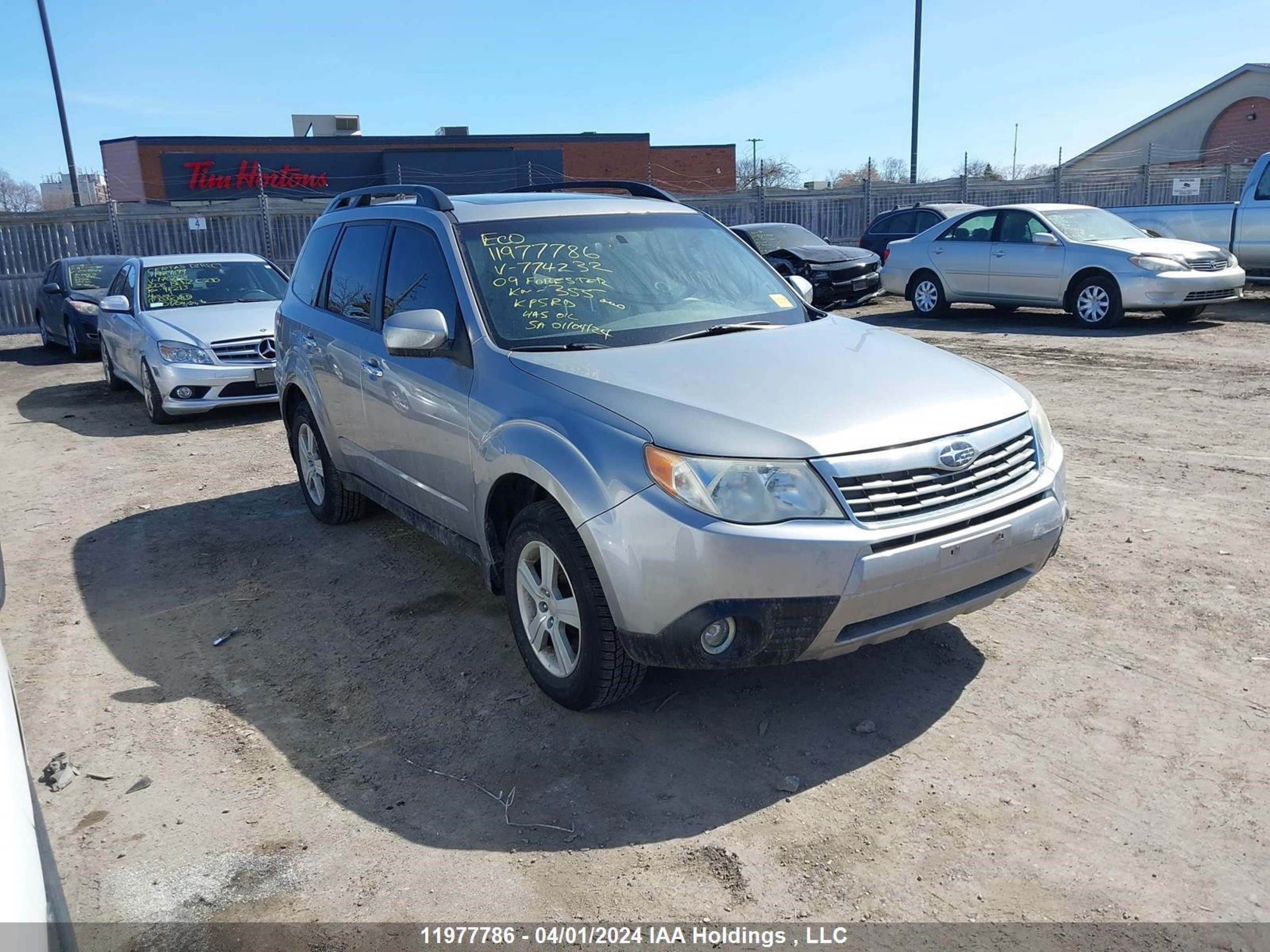 subaru forester 2009 jf2sh63639h774232