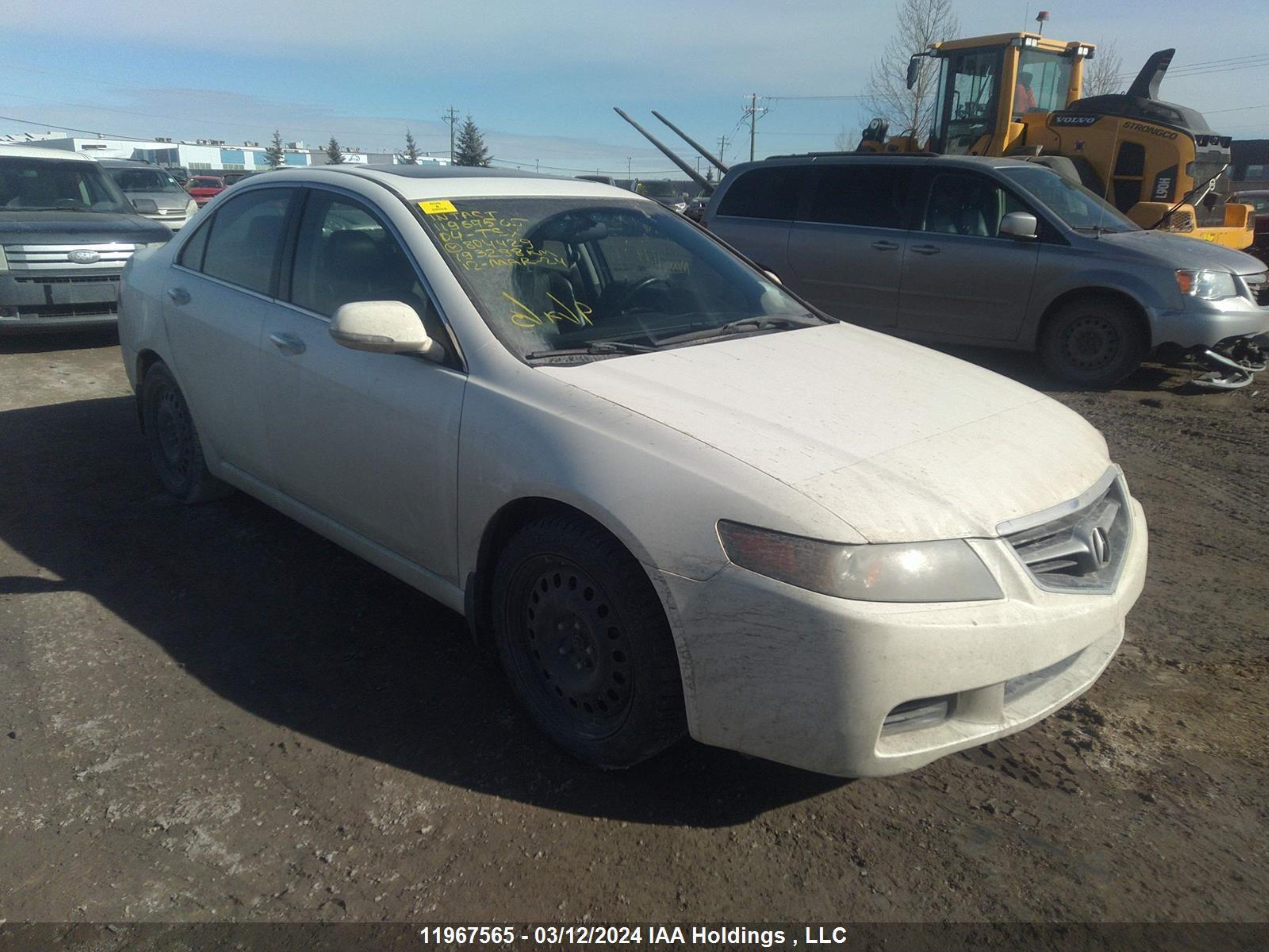 acura tsx 2004 jh4cl95814c804429