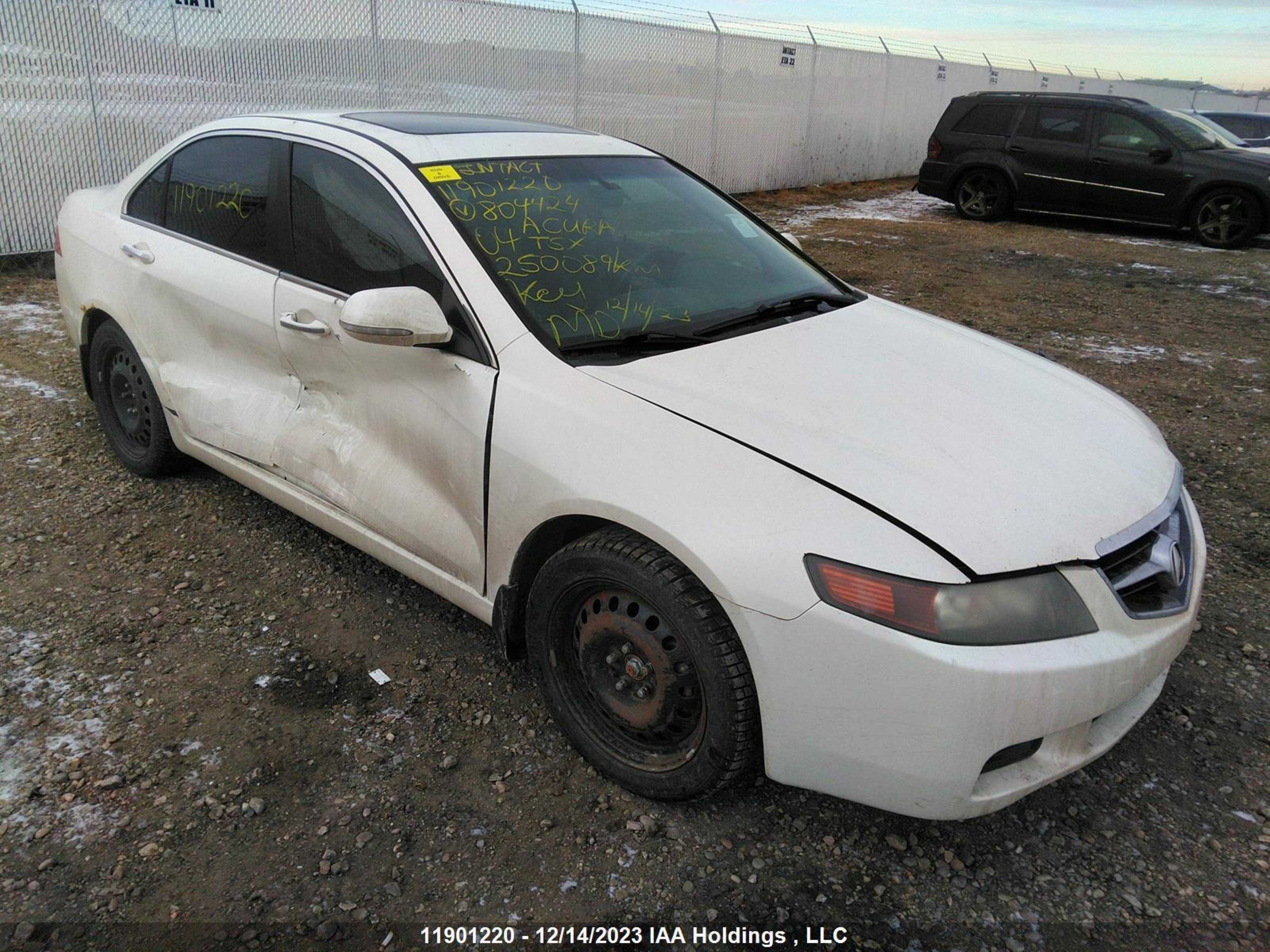 acura tsx 2004 jh4cl95824c804424