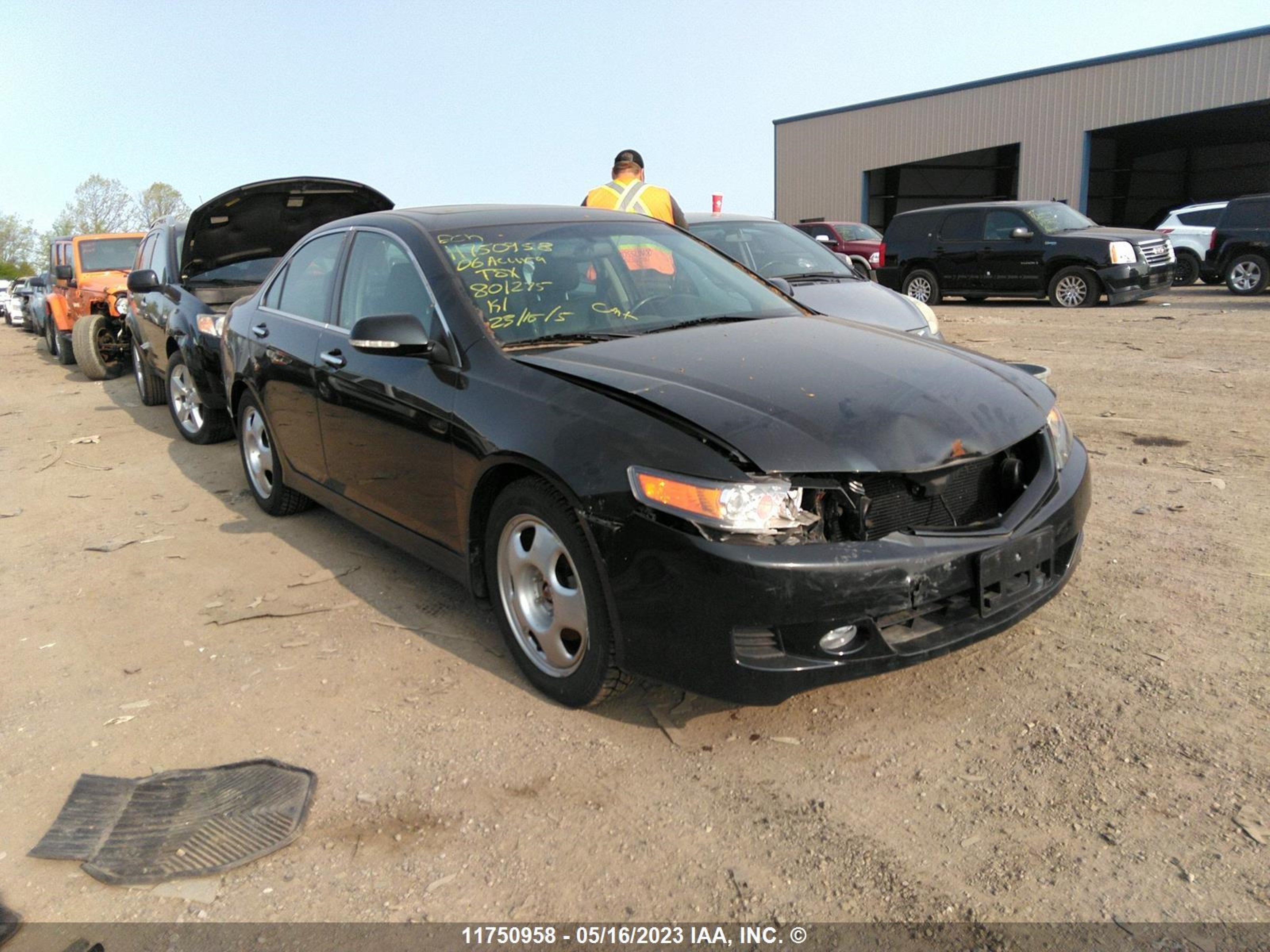acura tsx 2006 jh4cl95836c801275