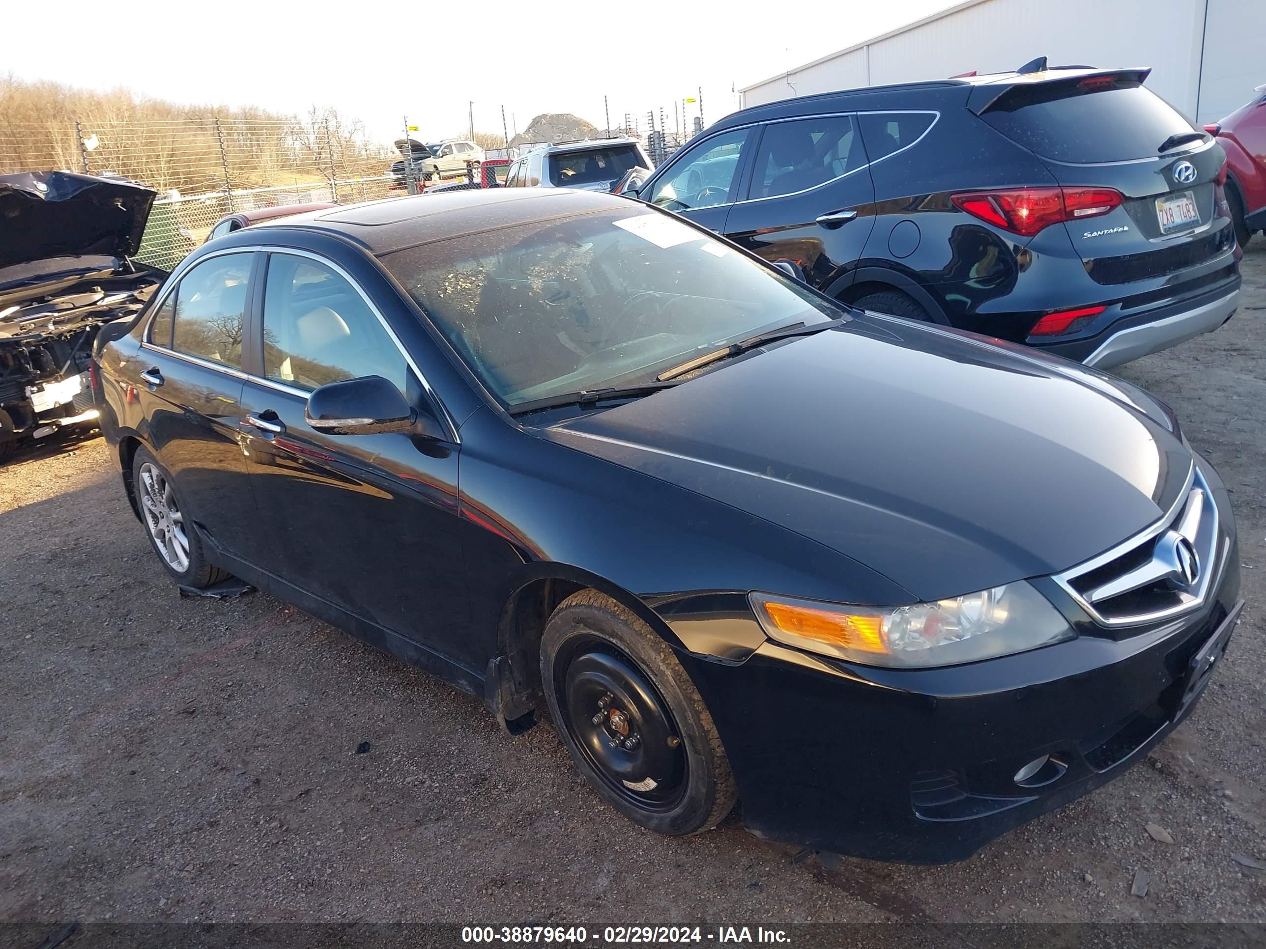 acura tsx 2007 jh4cl95887c004196