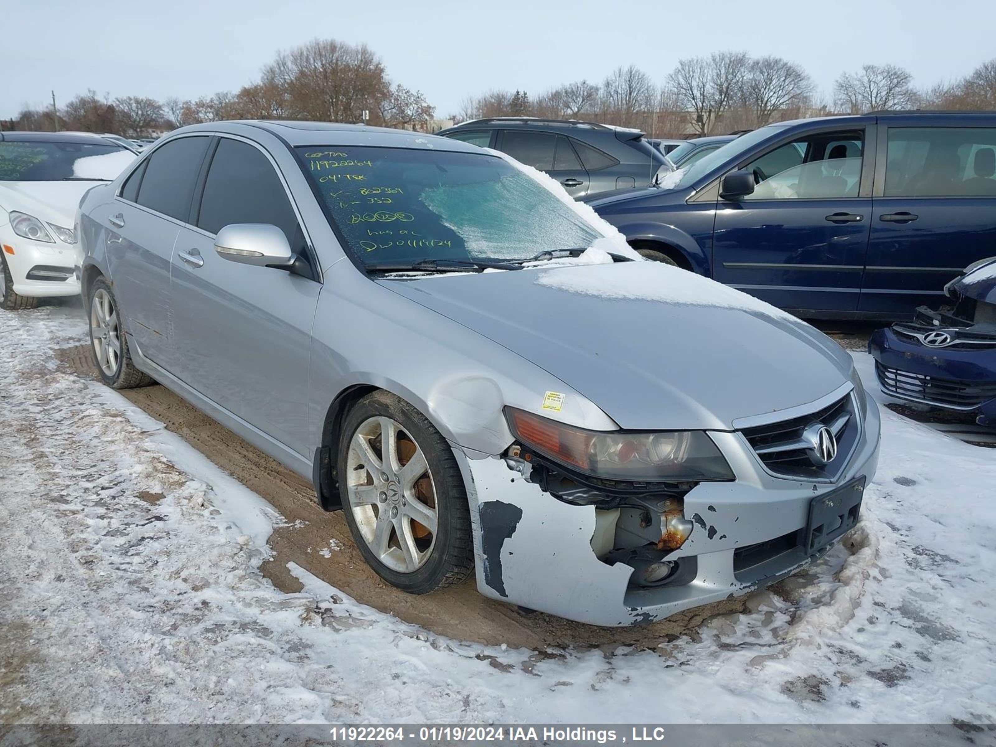 acura tsx 2004 jh4cl958x4c802369