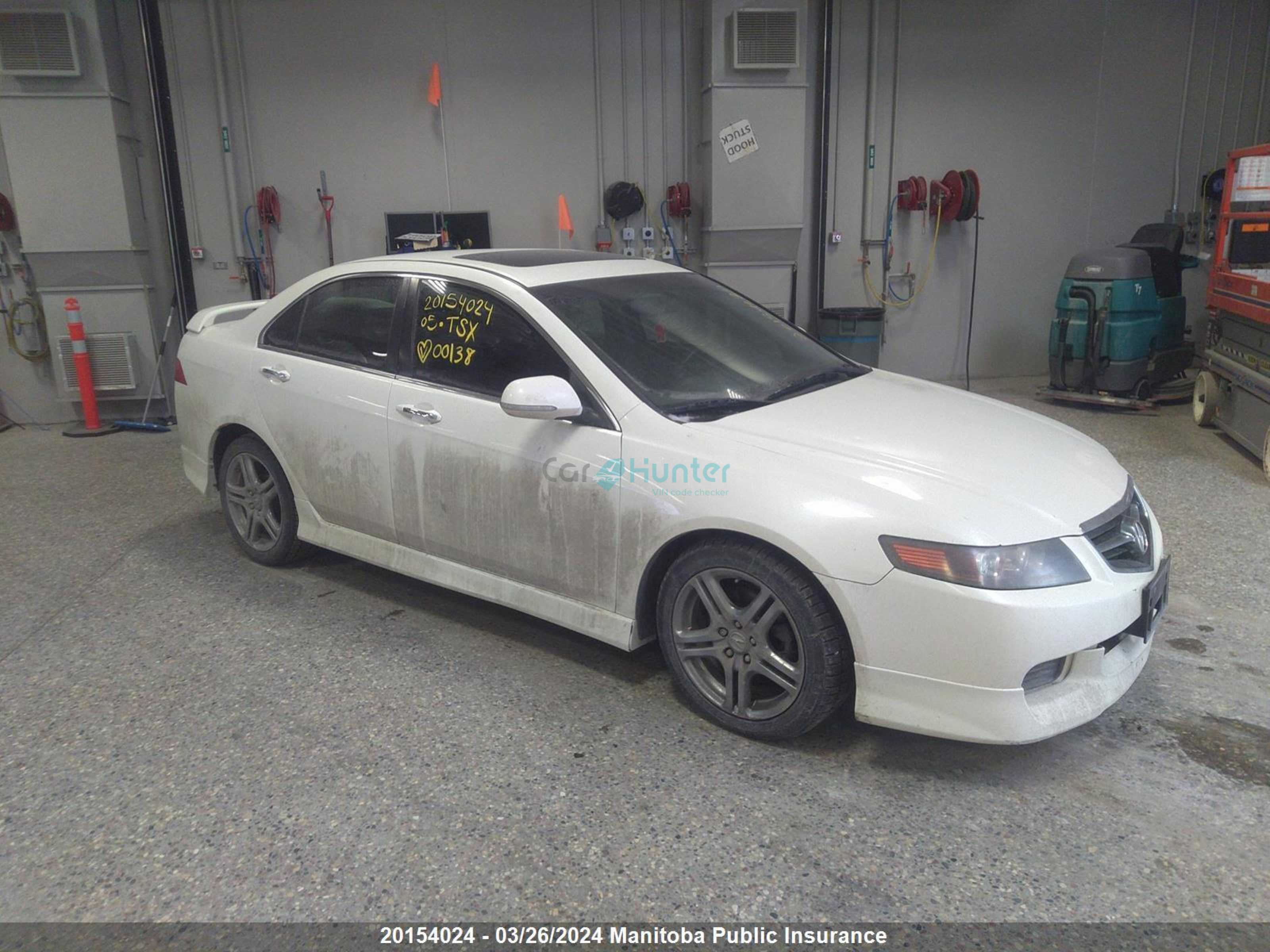 acura tsx 2005 jh4cl96835c800138