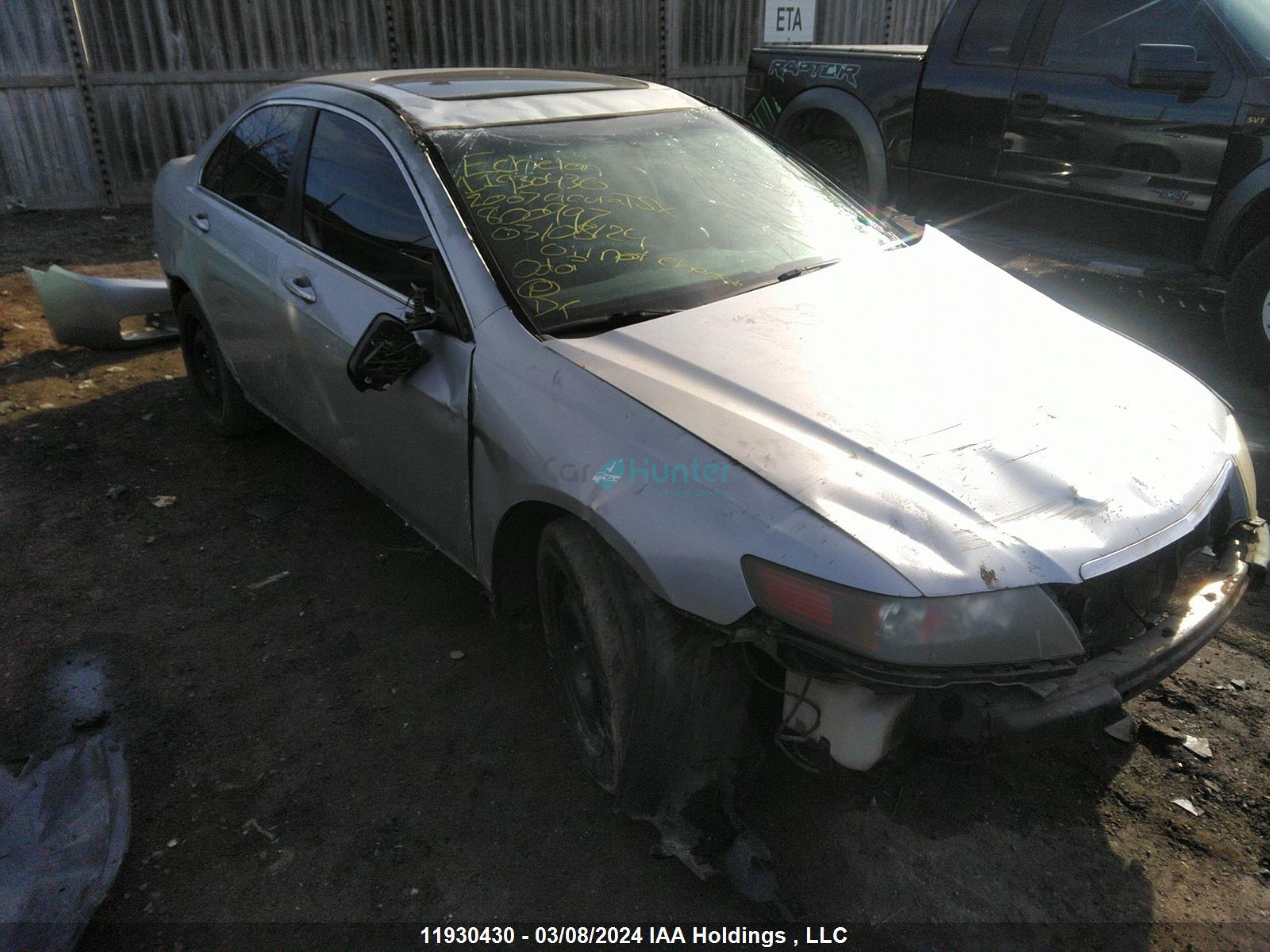 acura tsx 2007 jh4cl96837c800997