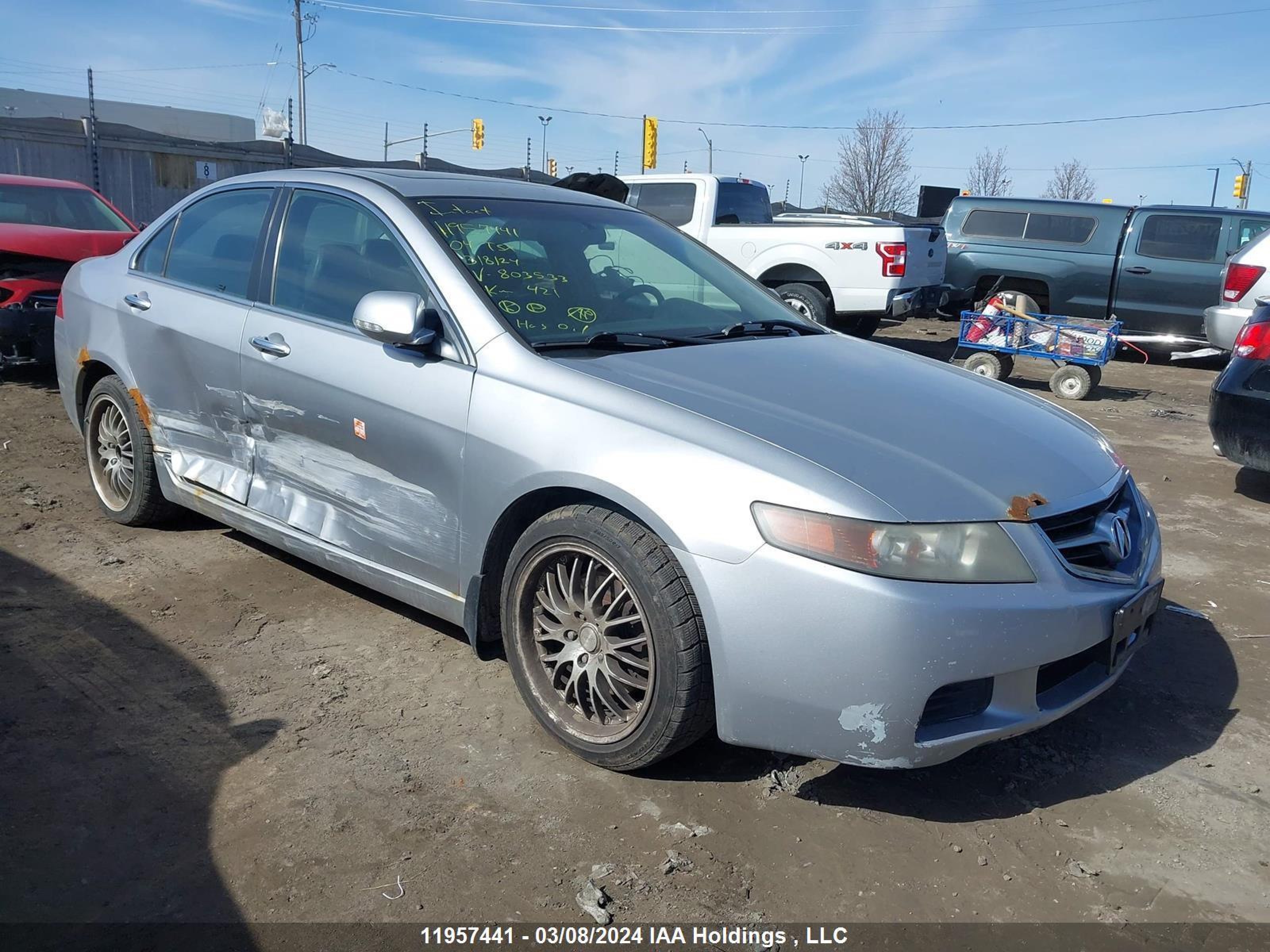 acura tsx 2004 jh4cl96844c803533