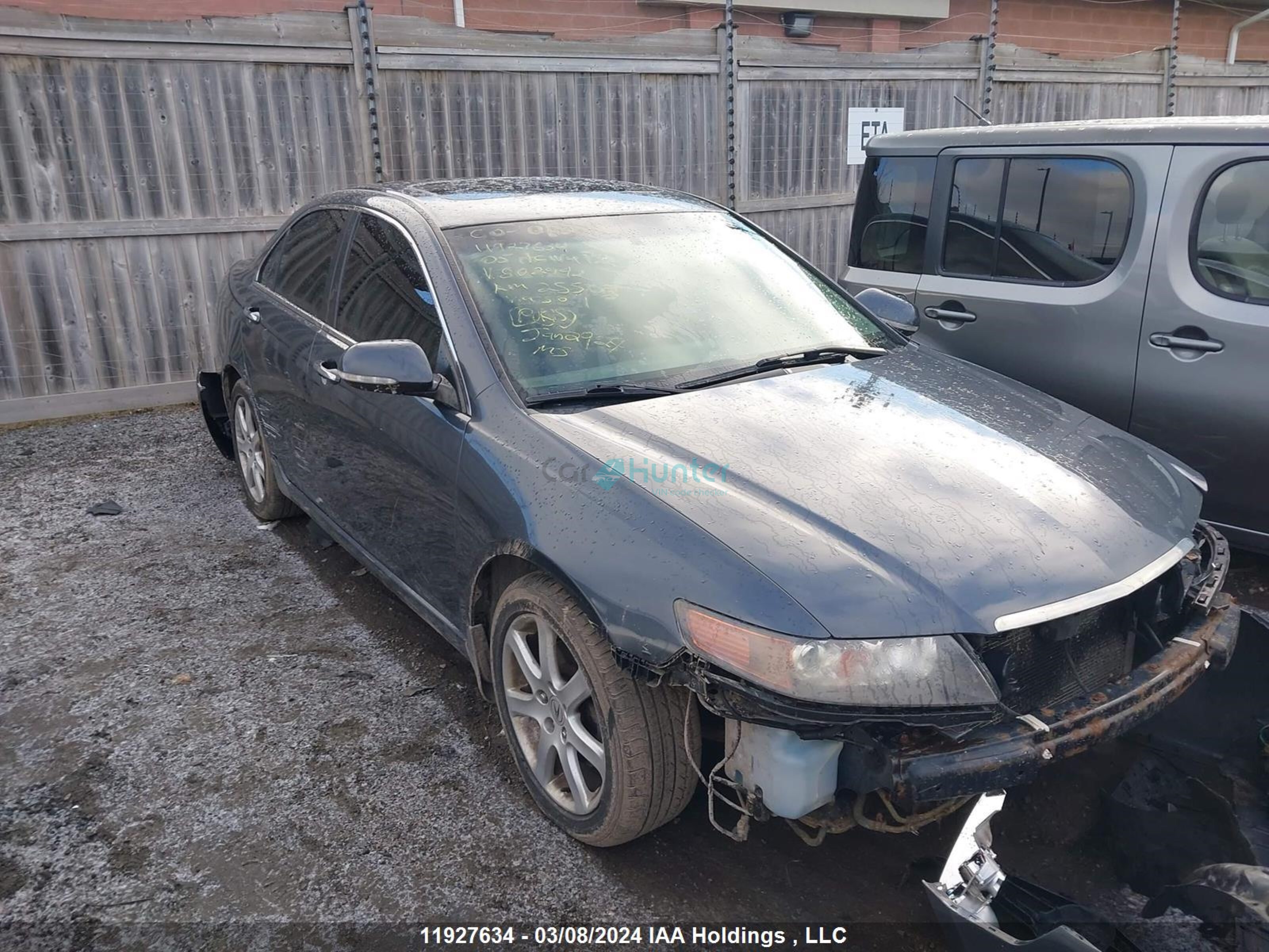 acura tsx 2005 jh4cl96855c802442