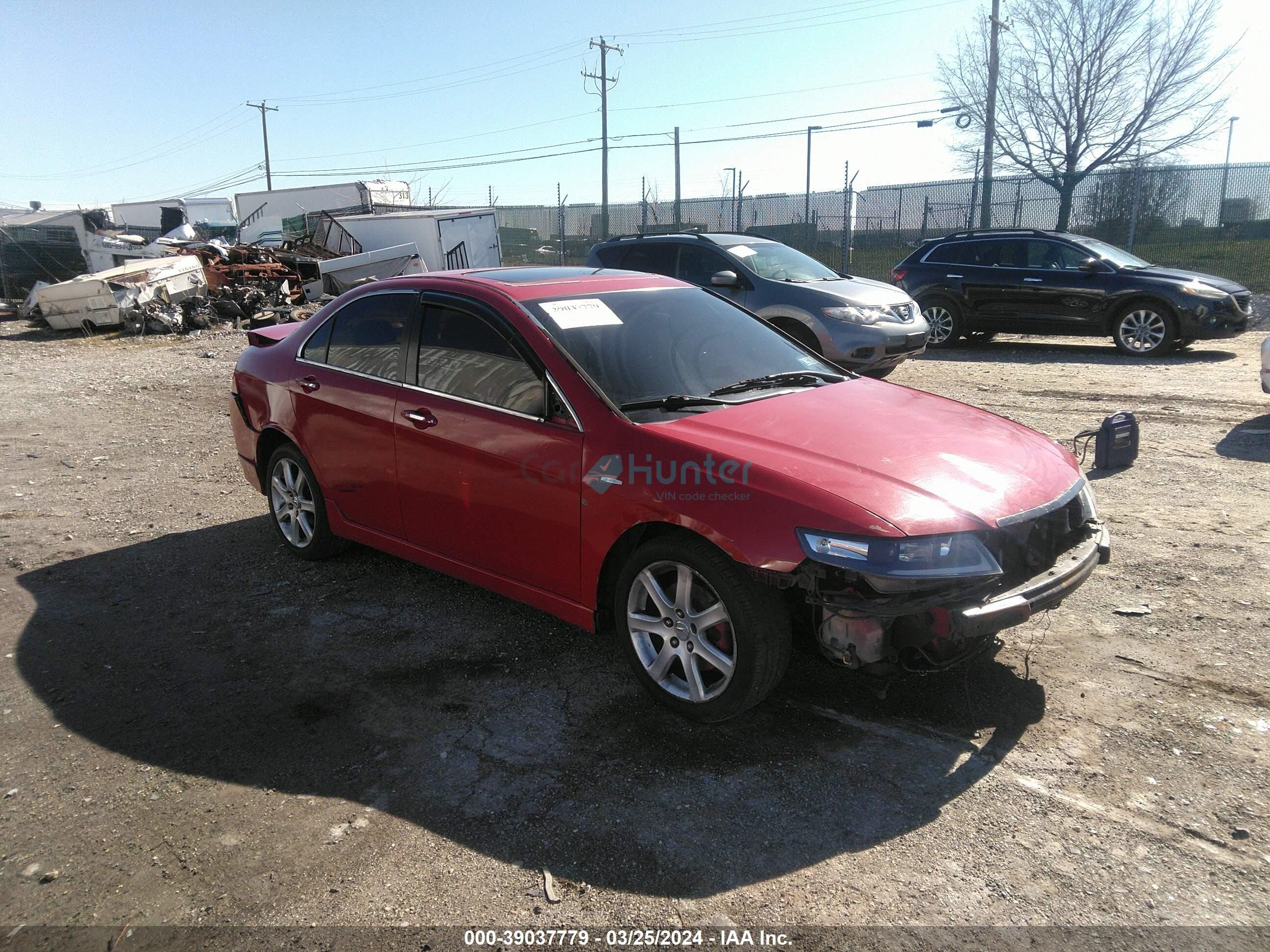 acura tsx 2005 jh4cl96875c019218