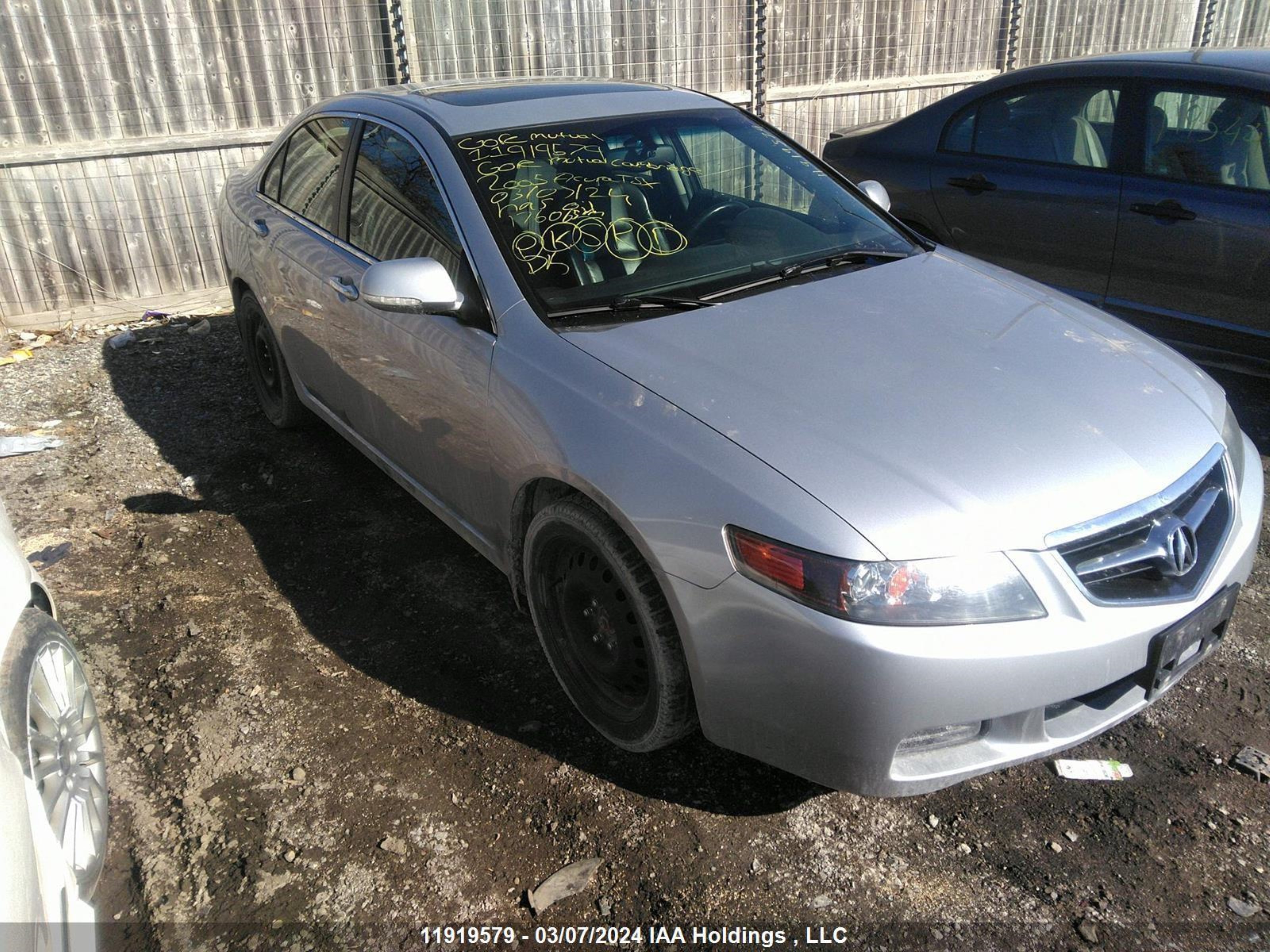 acura tsx 2005 jh4cl96885c800975