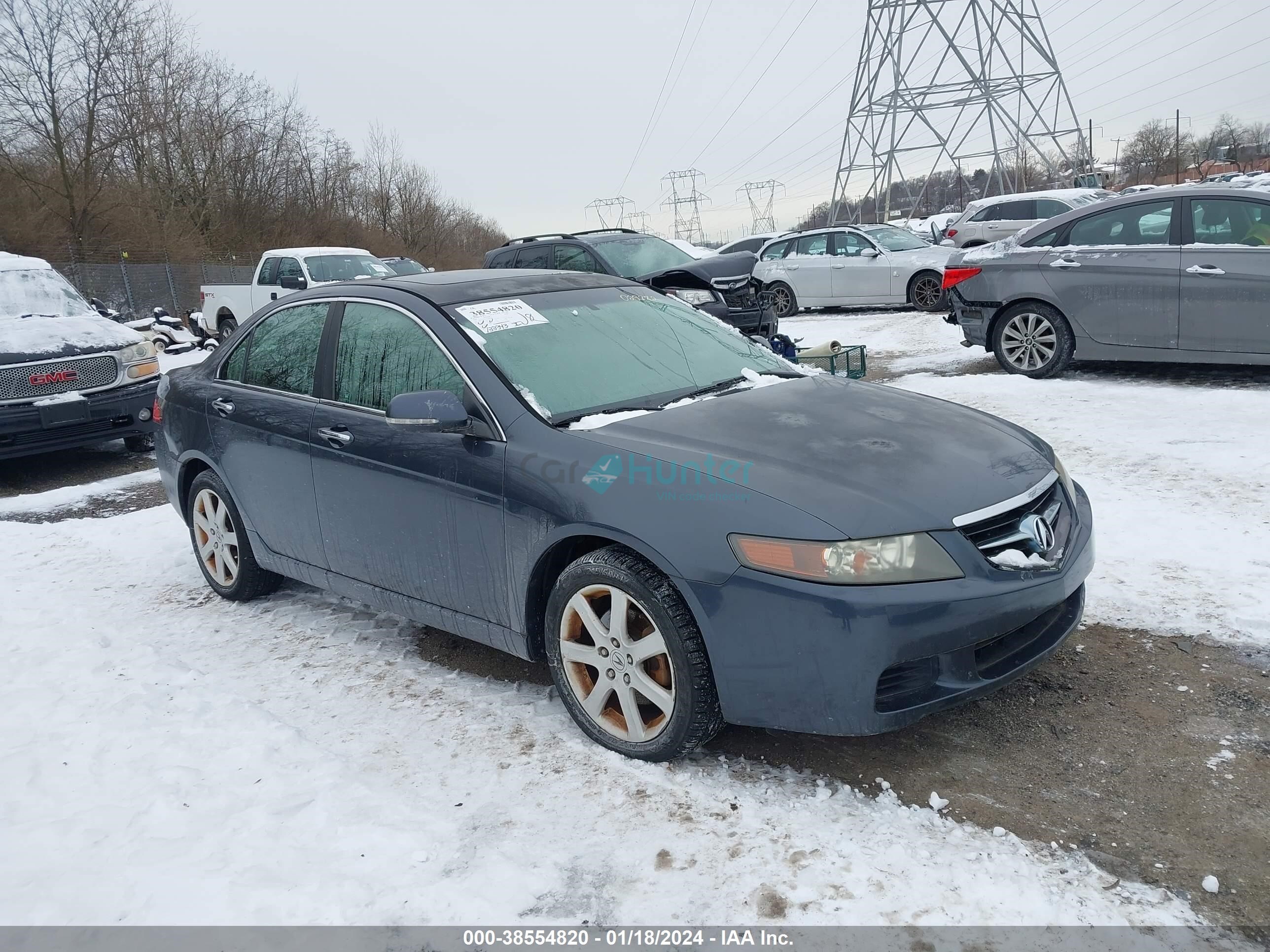 acura tsx 2005 jh4cl96915c029882
