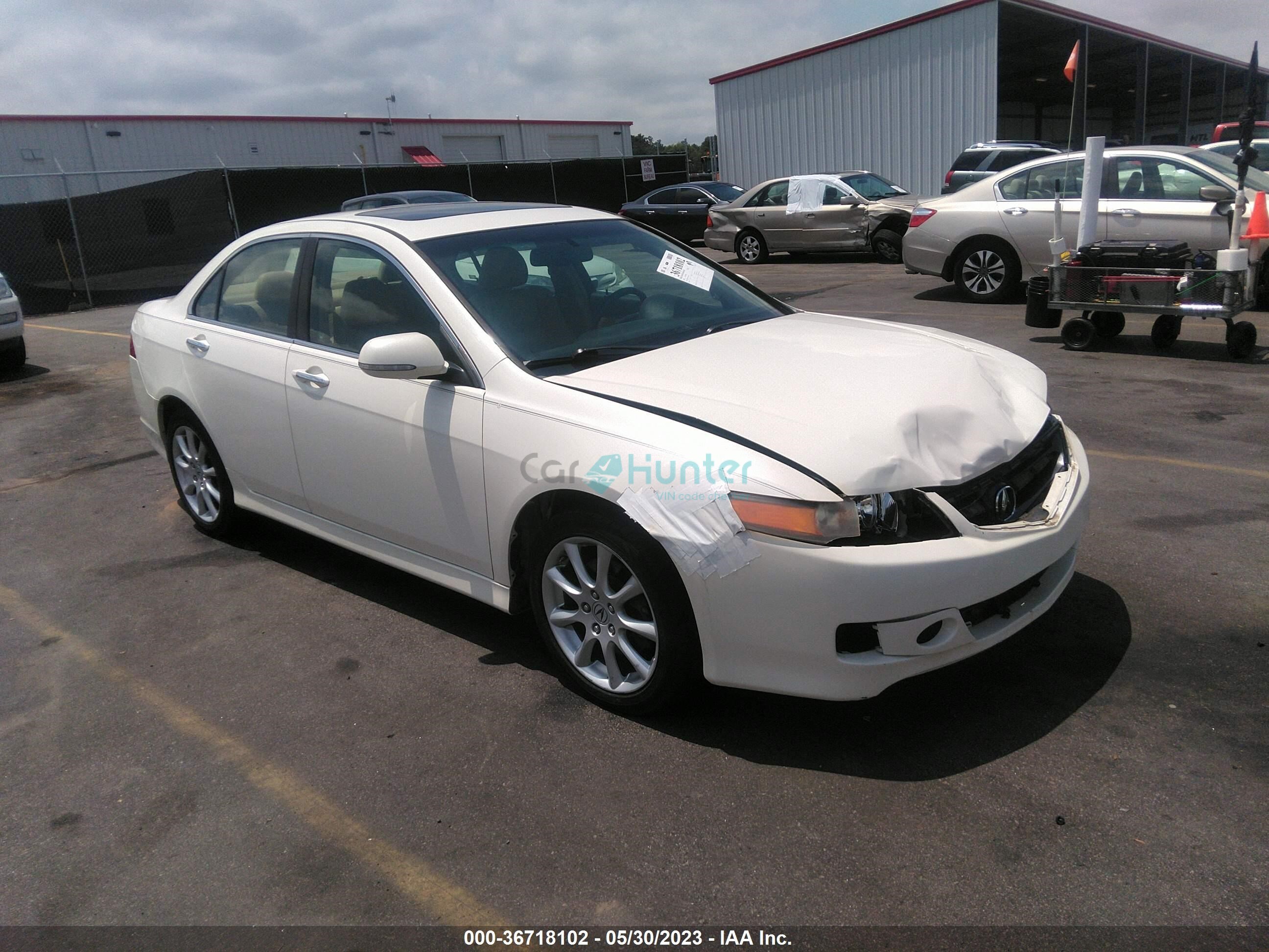acura tsx 2007 jh4cl96937c010043