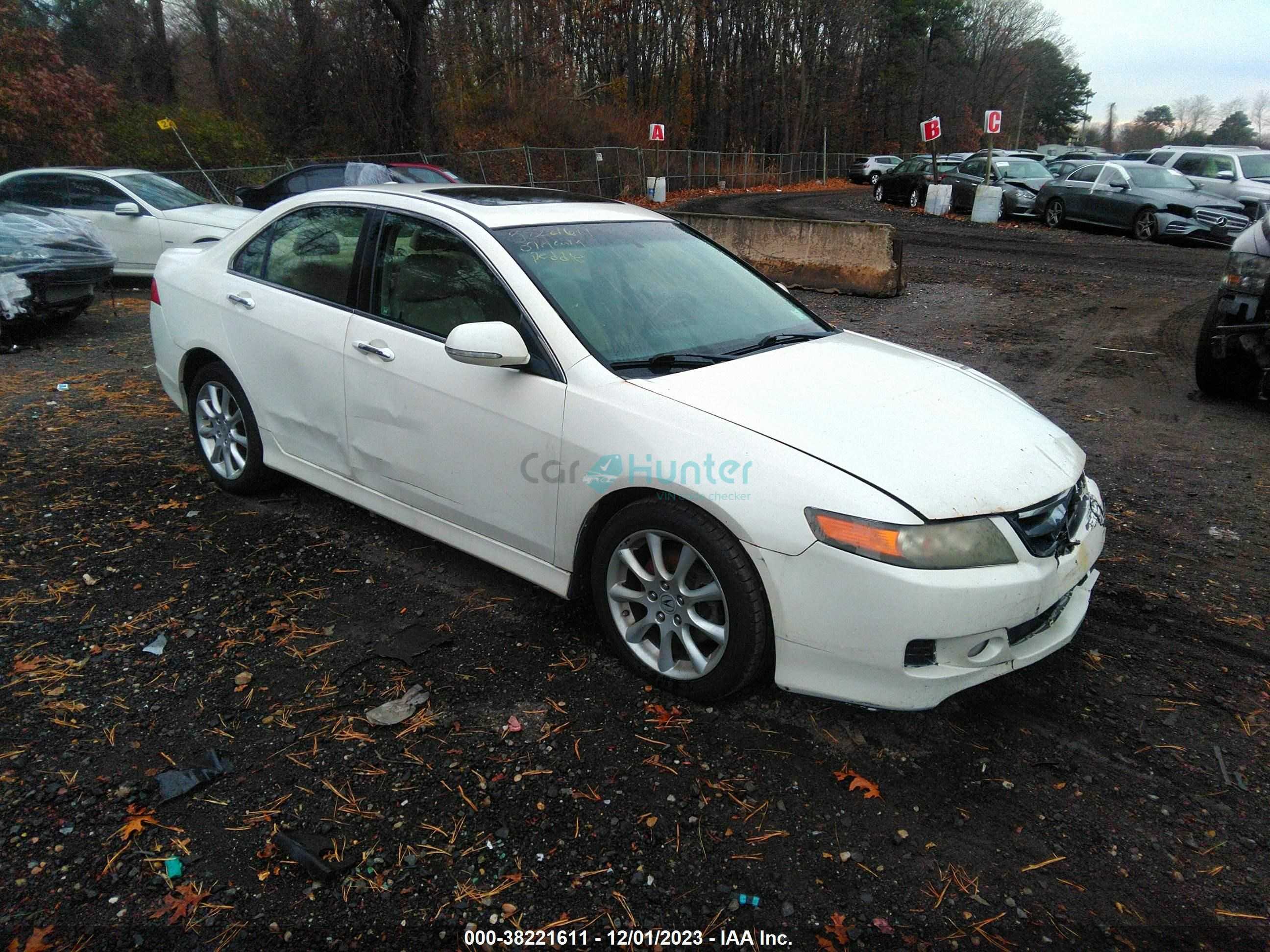acura tsx 2007 jh4cl96957c010027