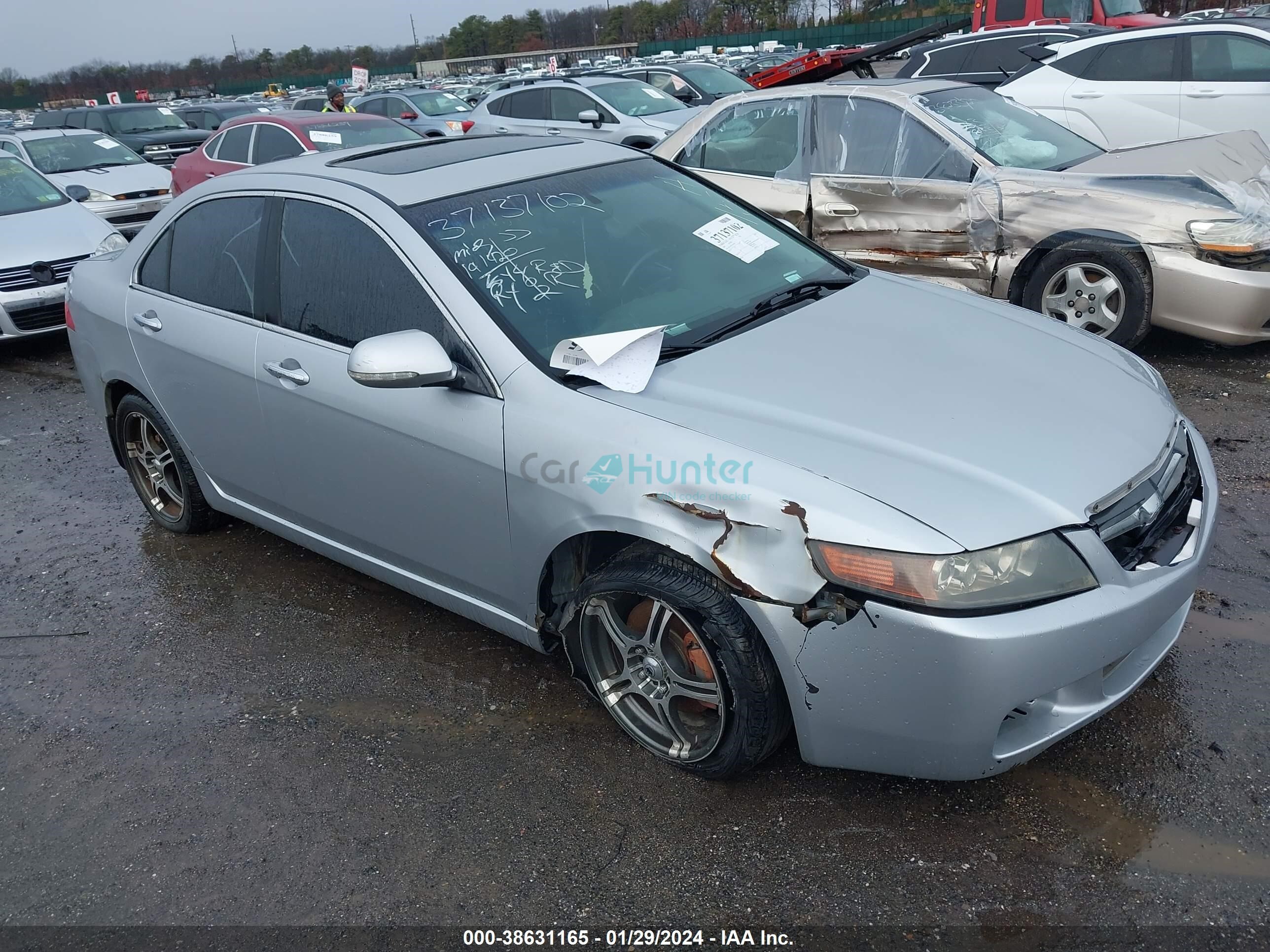 acura tsx 2005 jh4cl96975c029188