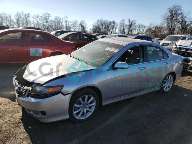 acura tsx 2006 jh4cl969x6c034063